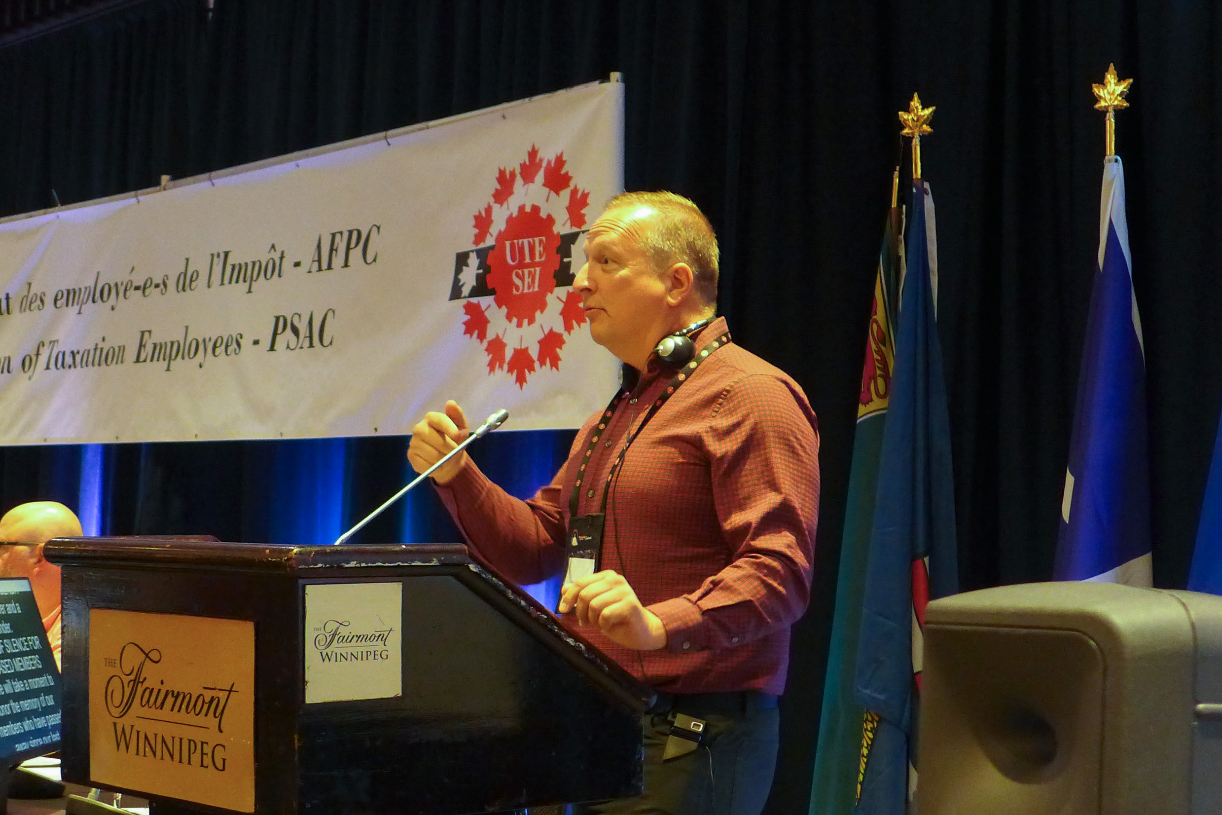 Kevin Rebeck, président de la Fédération du travail du Manitoba