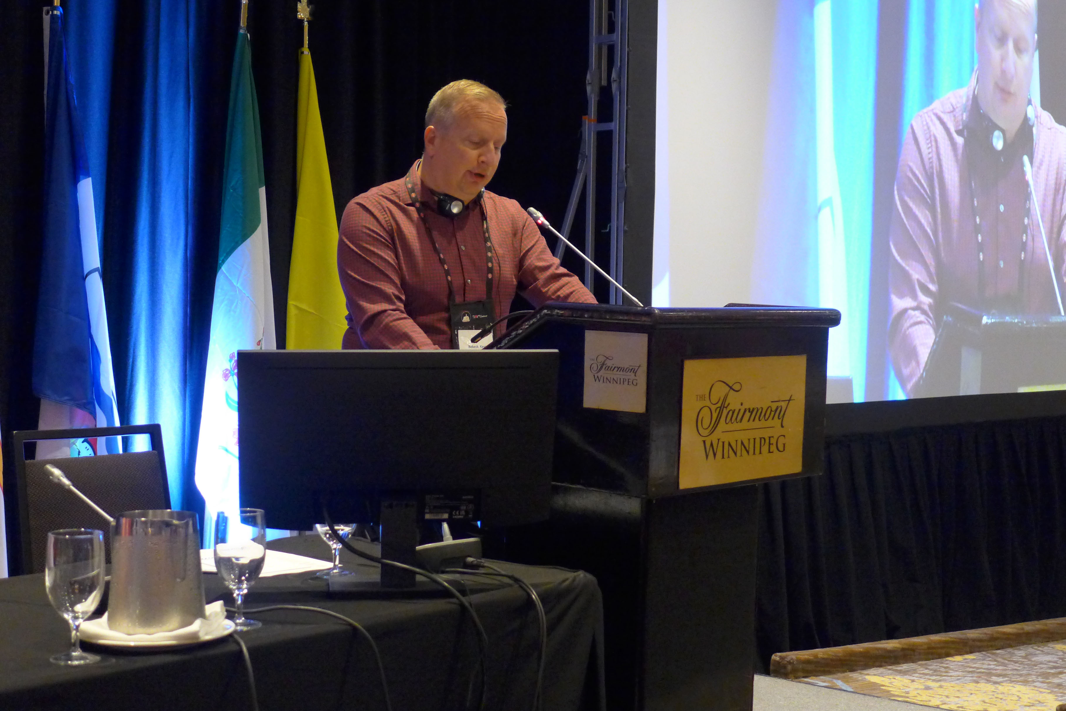 Kevin Rebeck, président de la Fédération du travail du Manitoba