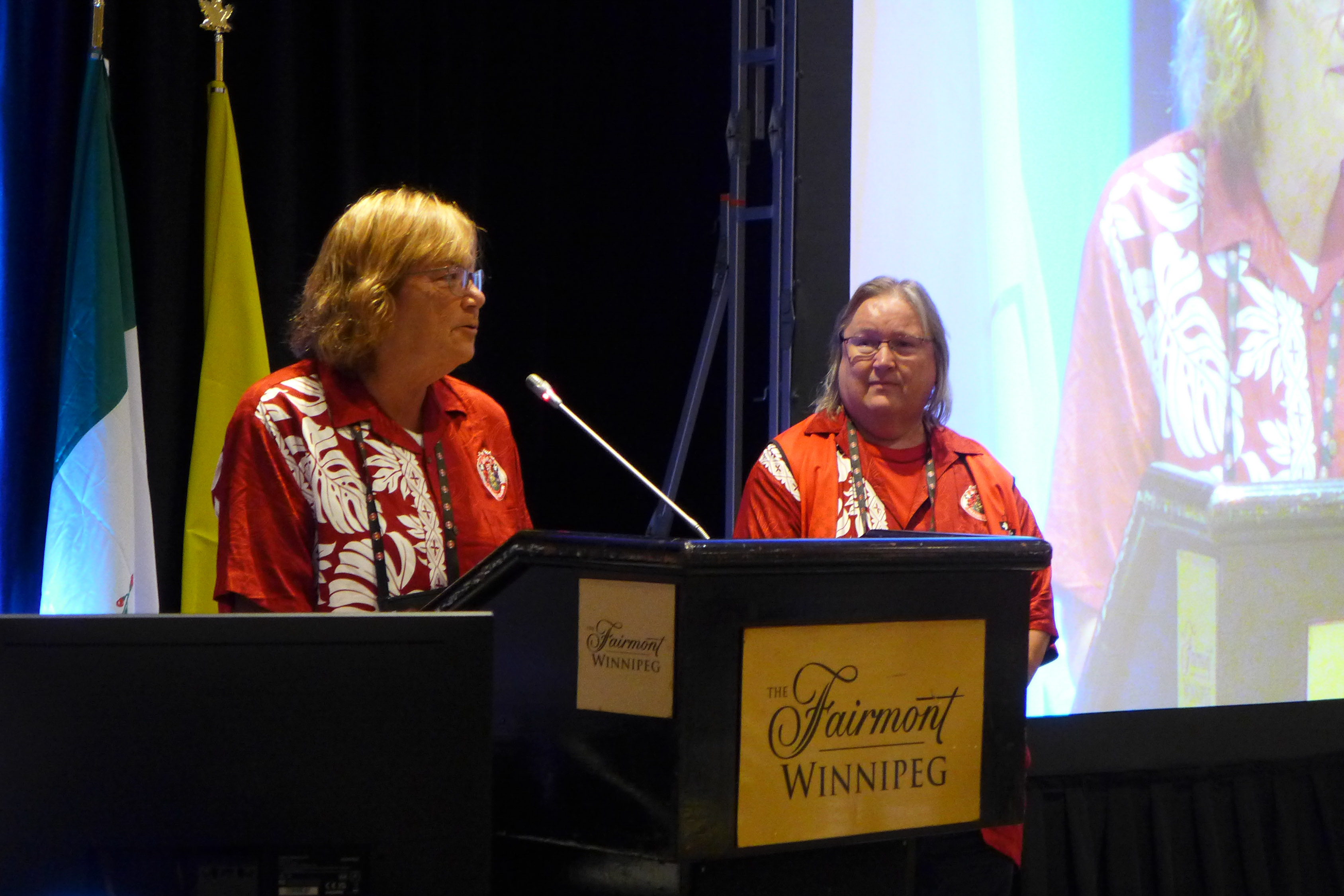 Tracy Theriault, présidente du comité d'accueil