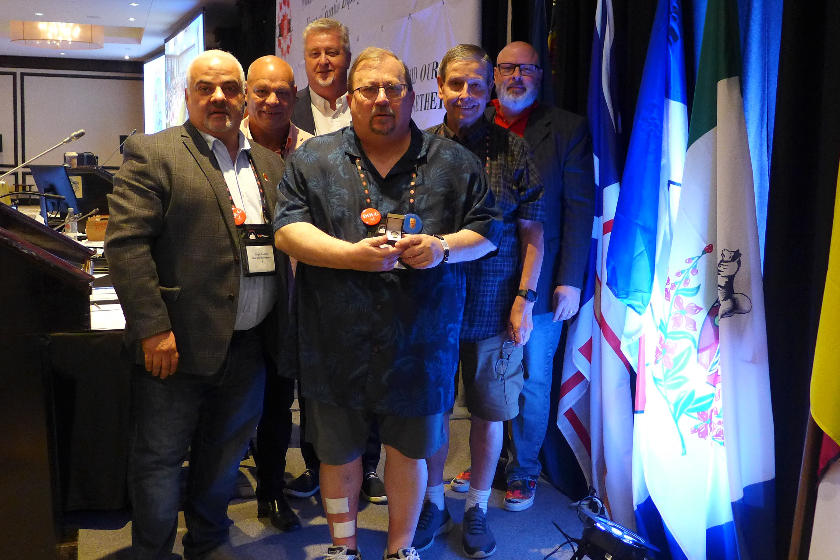 Greg Krokosh receives his 25 year pin