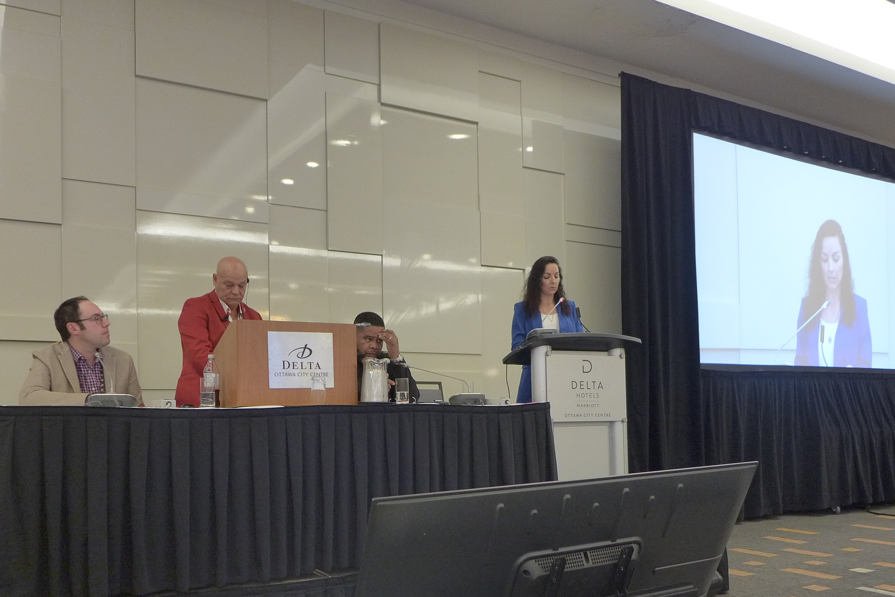 Mathieu Juneau, Doug Gaetz, Eddy Aristil, Natalie Waples