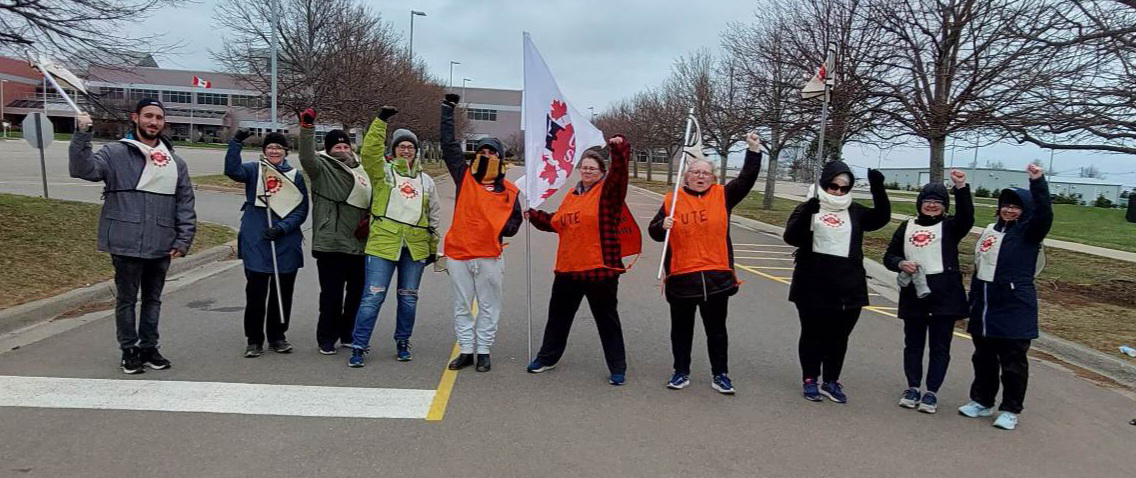 group photo of strikers