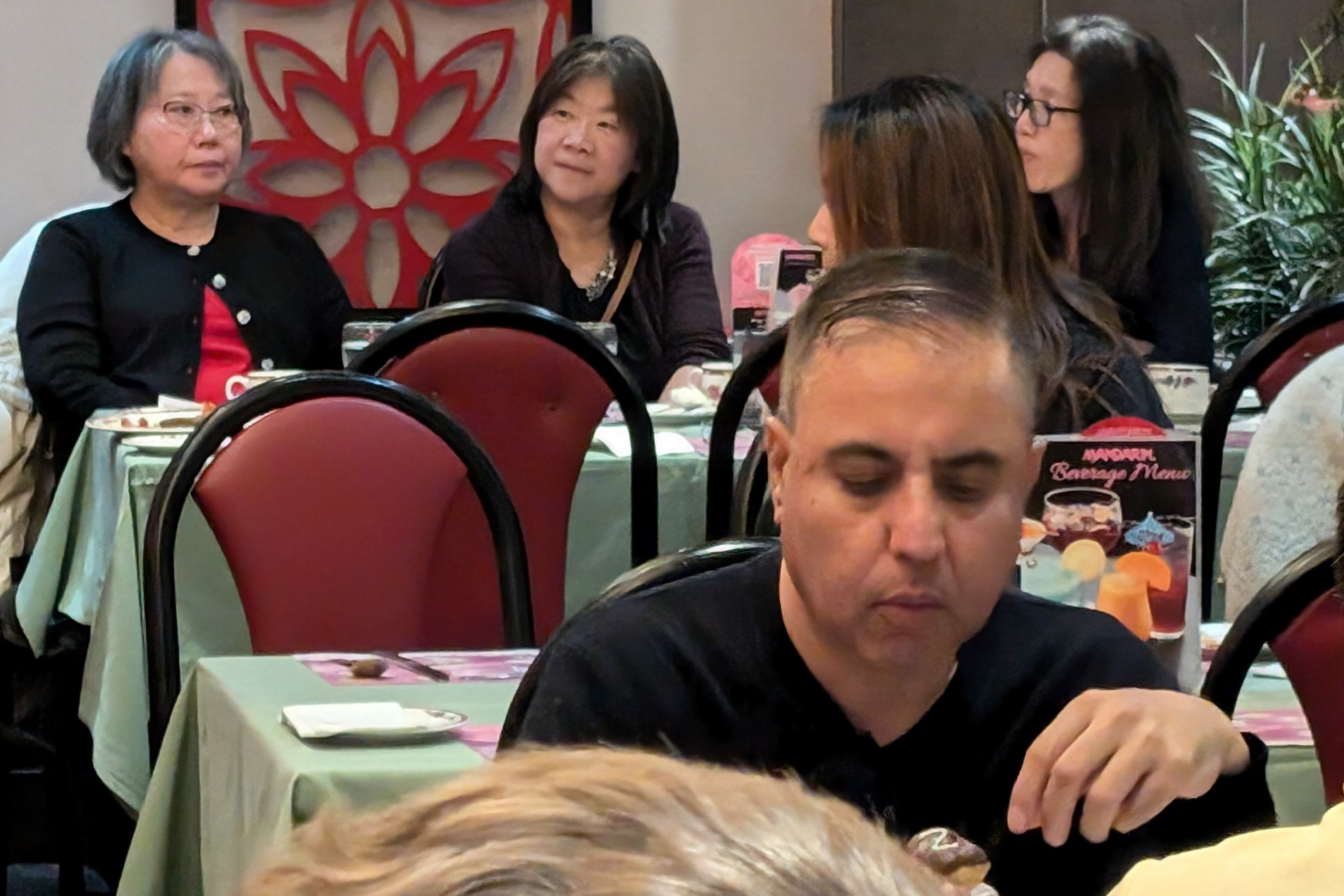 members around a table