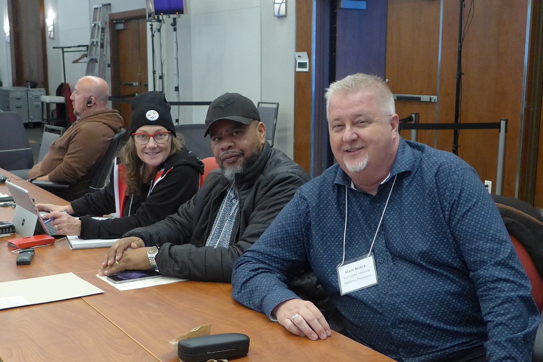 Kimberley Koch, Eddy Aristil, Marc Brière