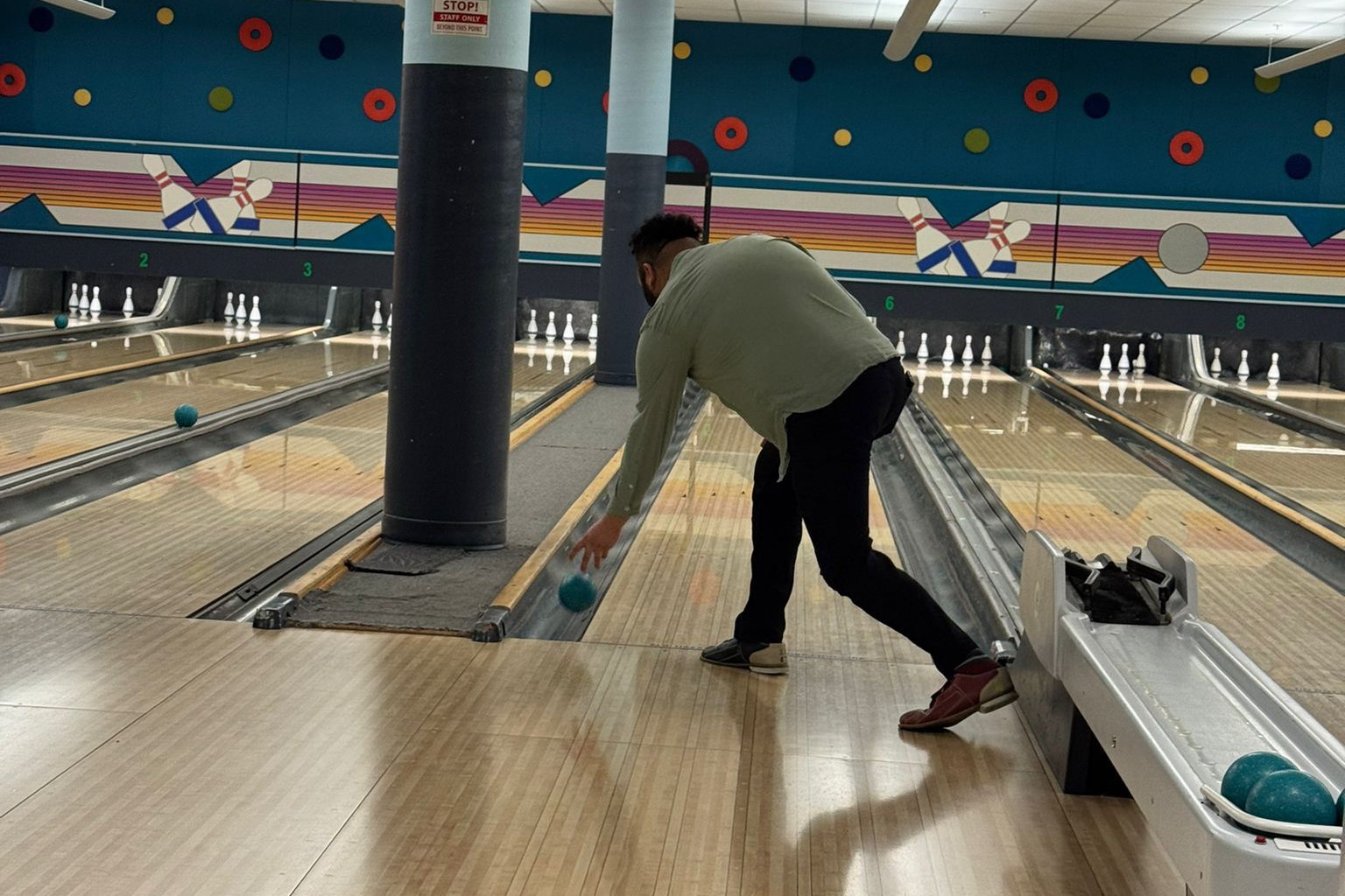participants bowling