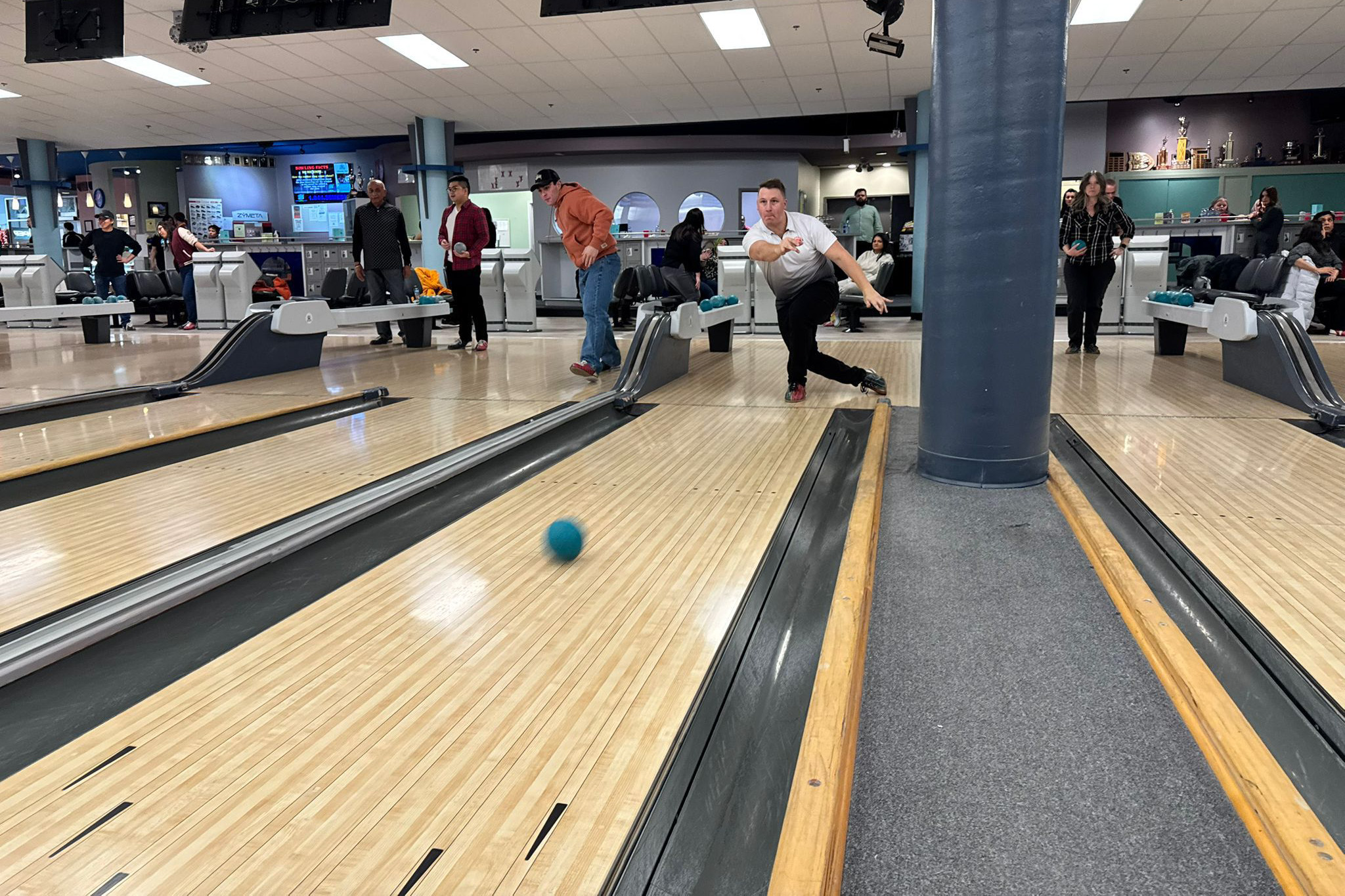 participants bowling