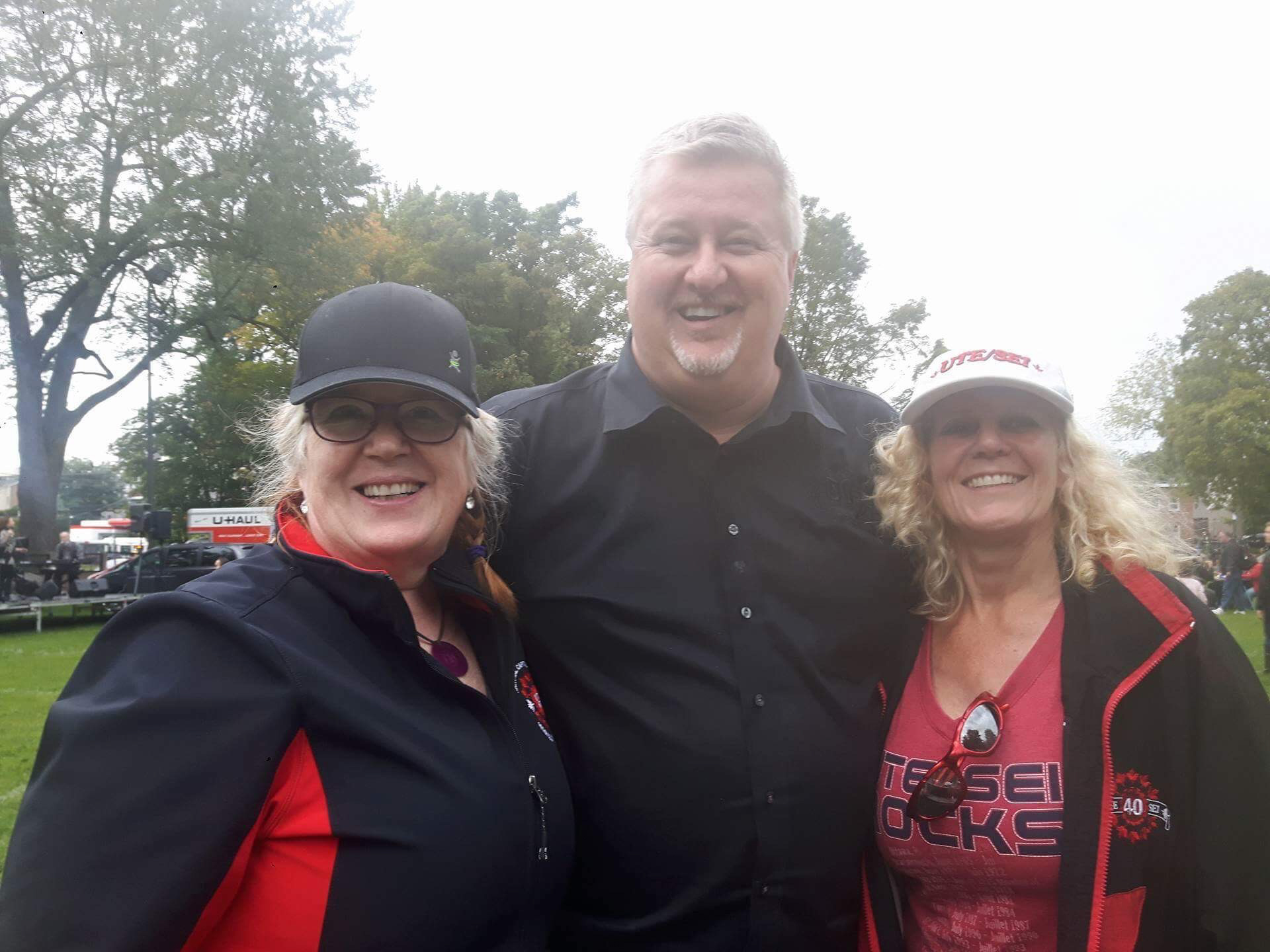 Christina Lamothe - Steward, Marc Brière - National President, Linda Koenders - RVP NCR