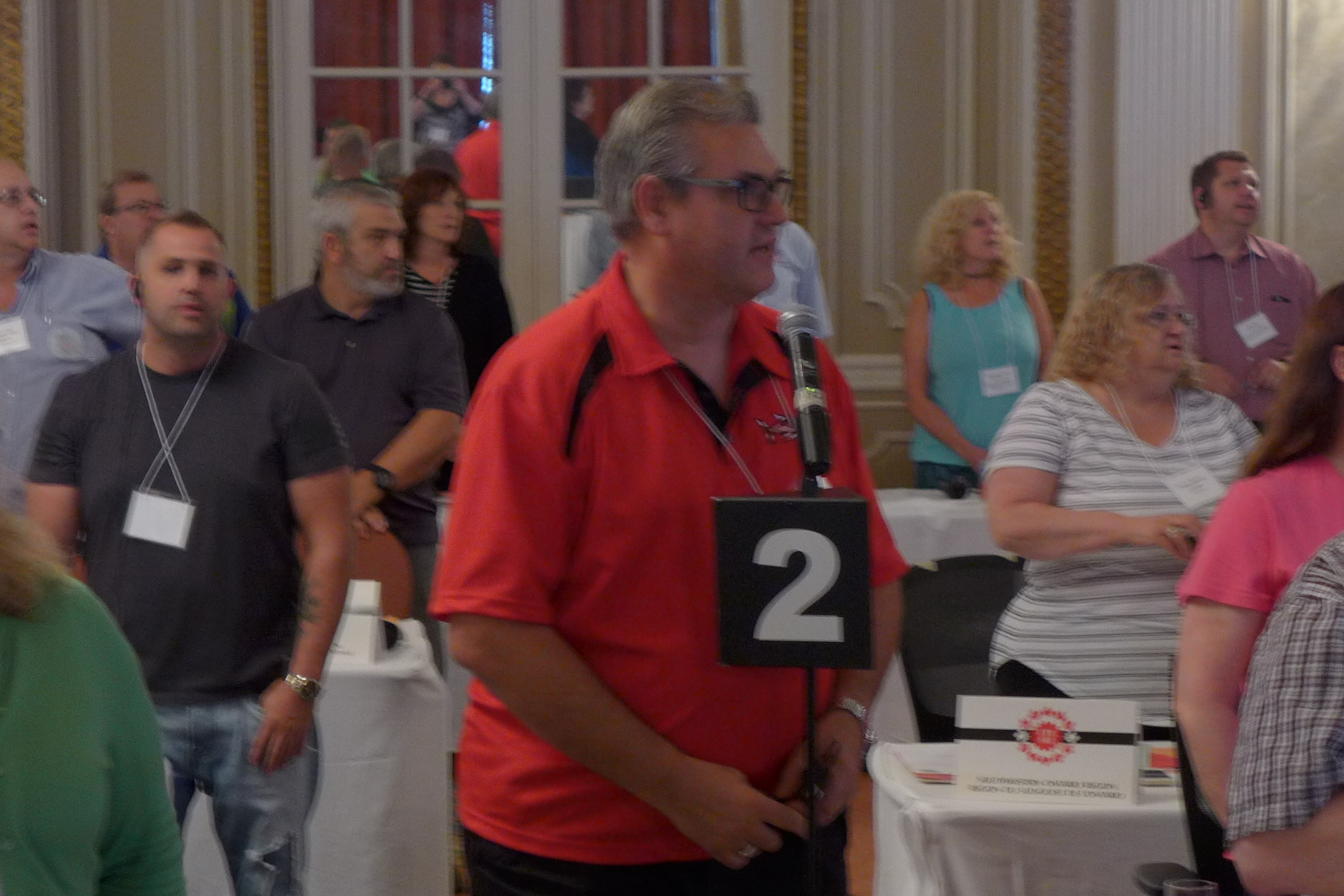 Johann Ackermann signing Solidarity Forever