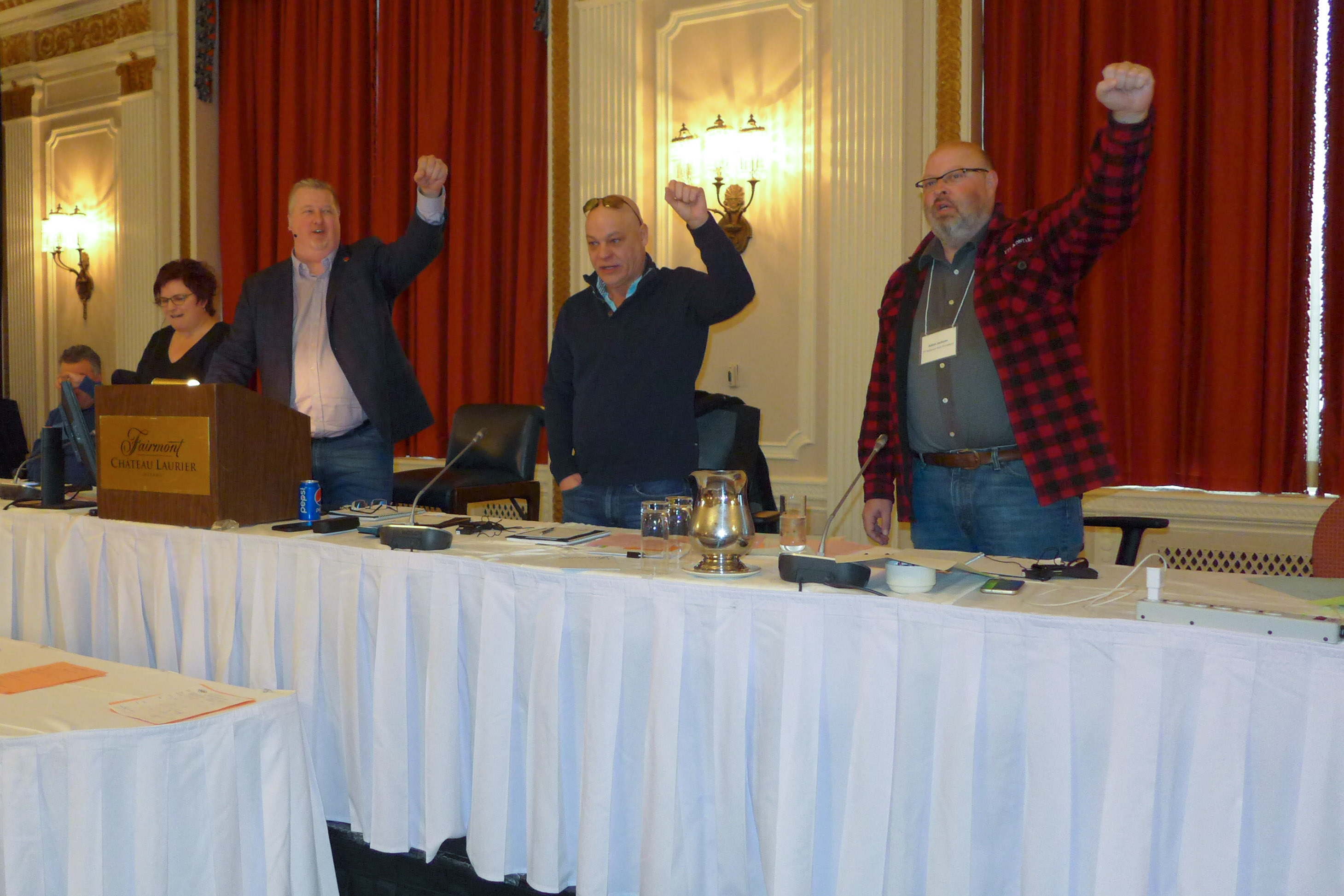 National President - Marc Brière, 1st National Vice-President - Doug Gaetz, 2nd National Vice-President - Adam Jackson