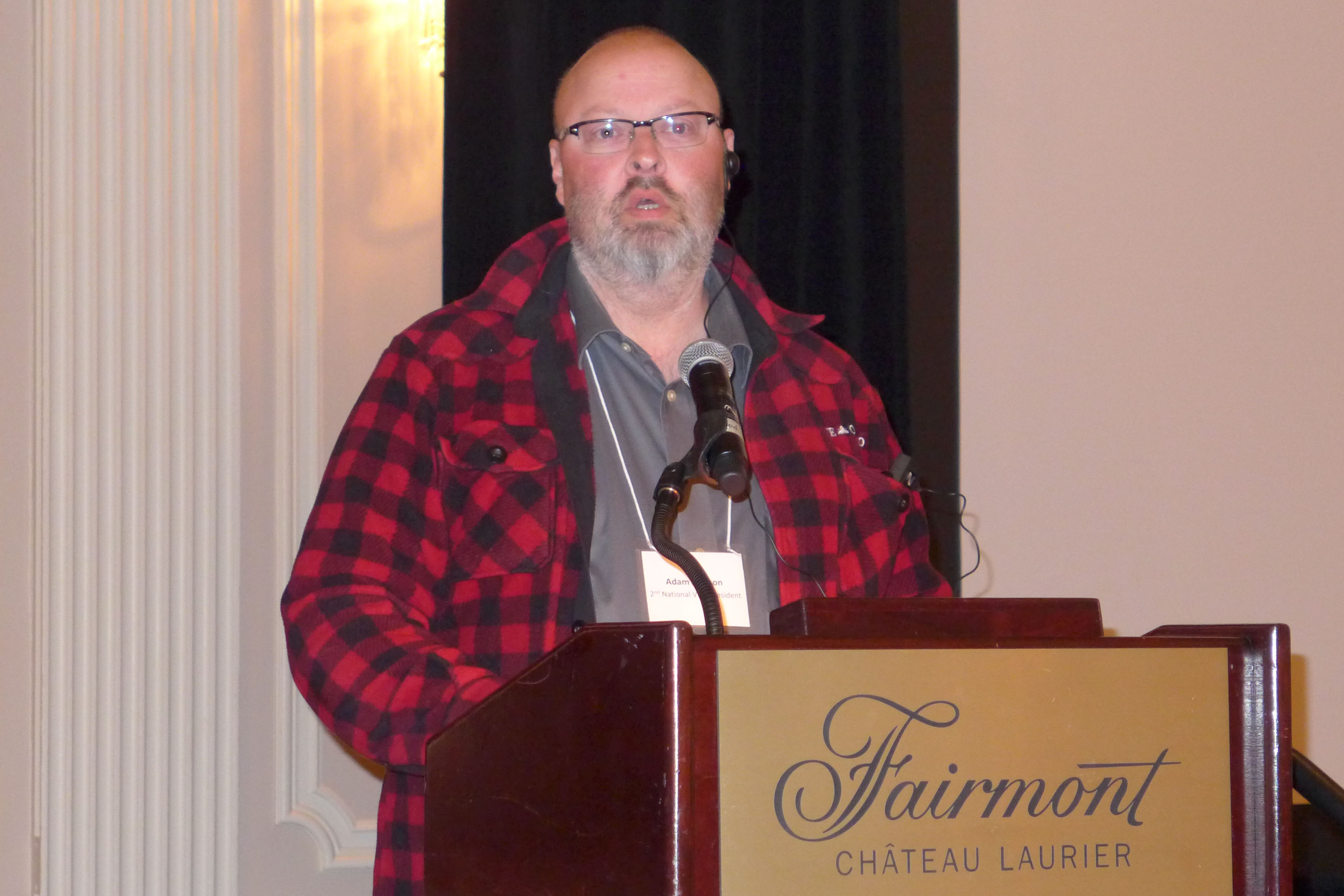 Chair of the Bargaining Team and 2nd National Vice-President, Adam Jackson