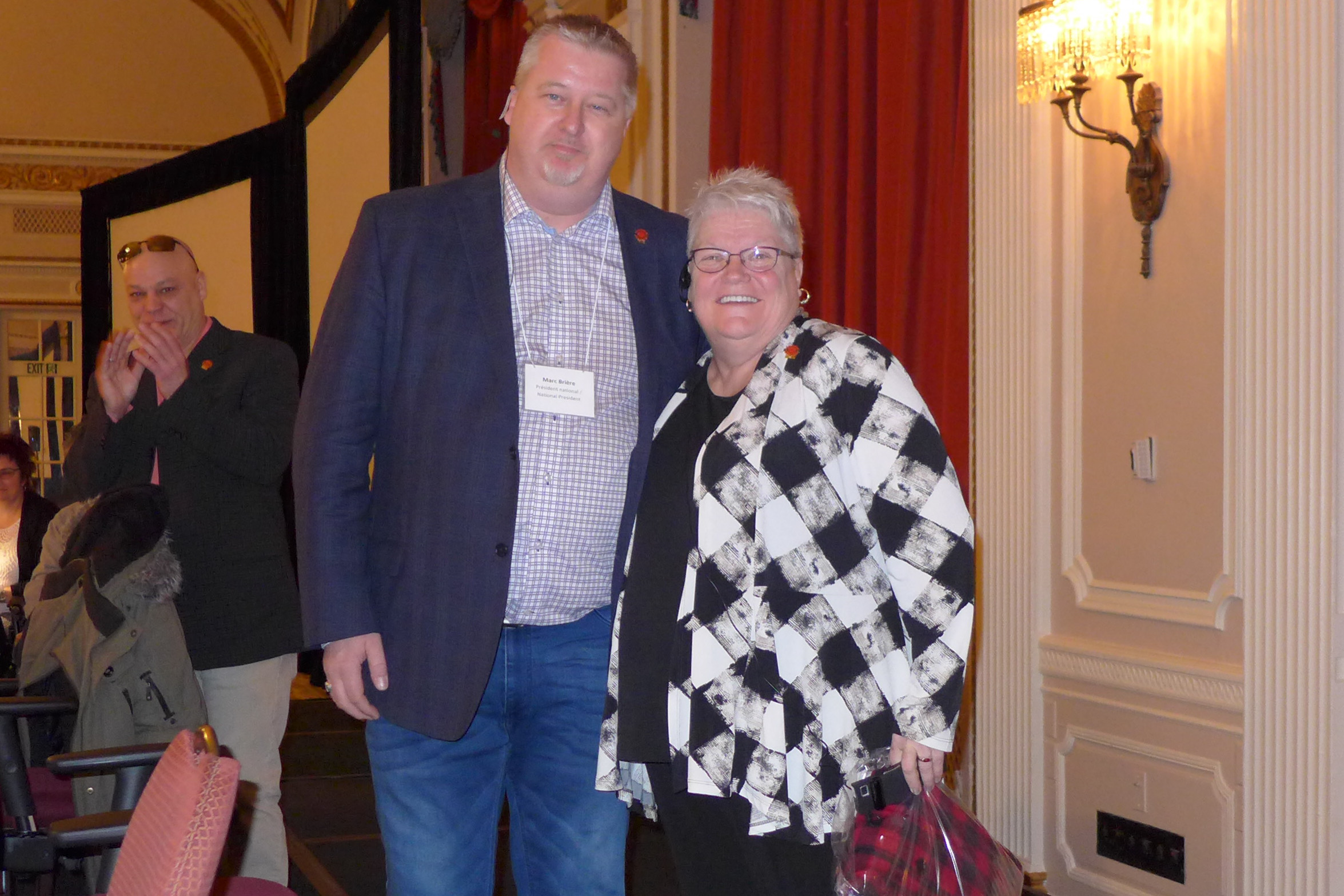 National President, Marc Brière and Robyn Benson, National President of PSAC