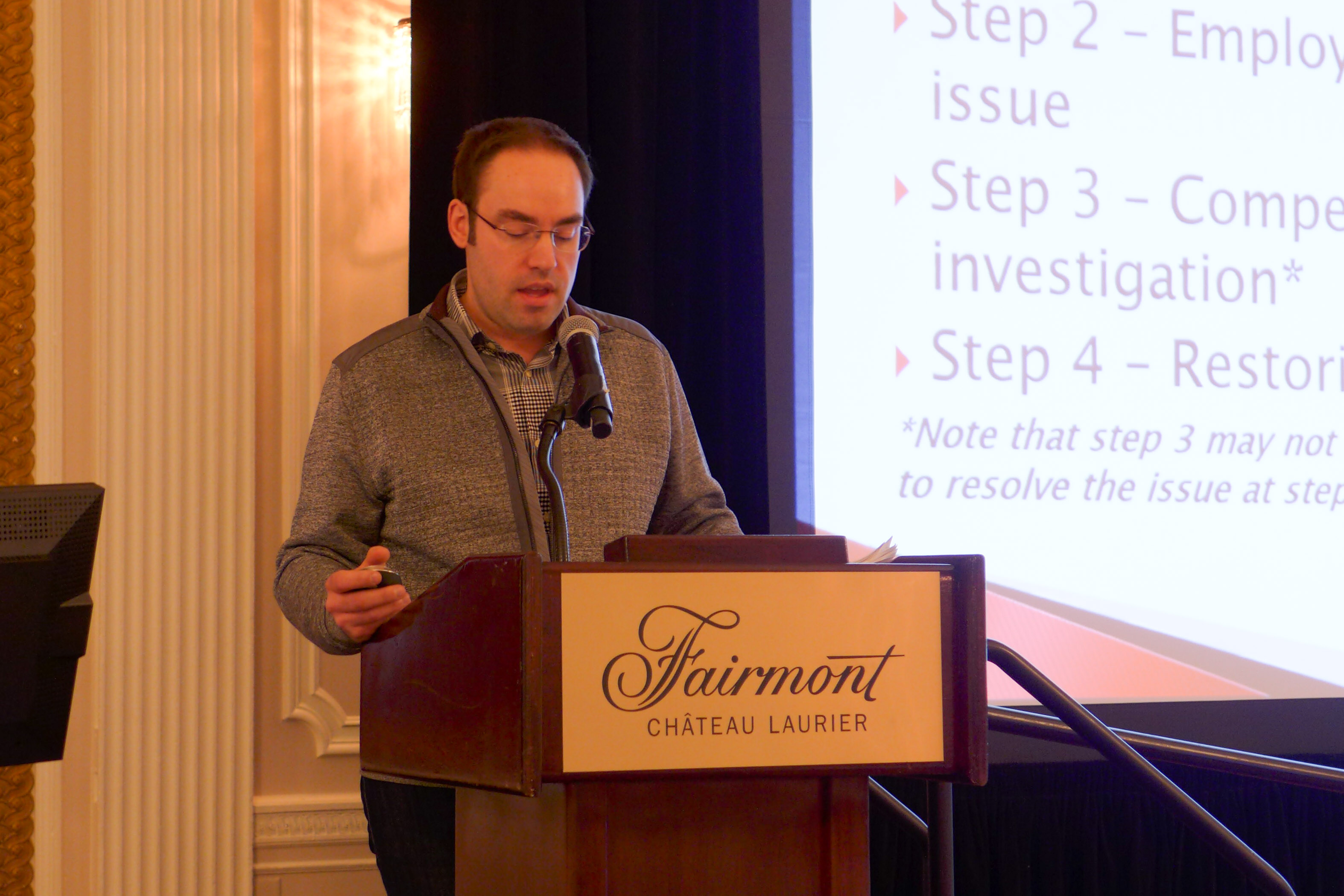 Mathieu Juneau, Labour Relations Officer