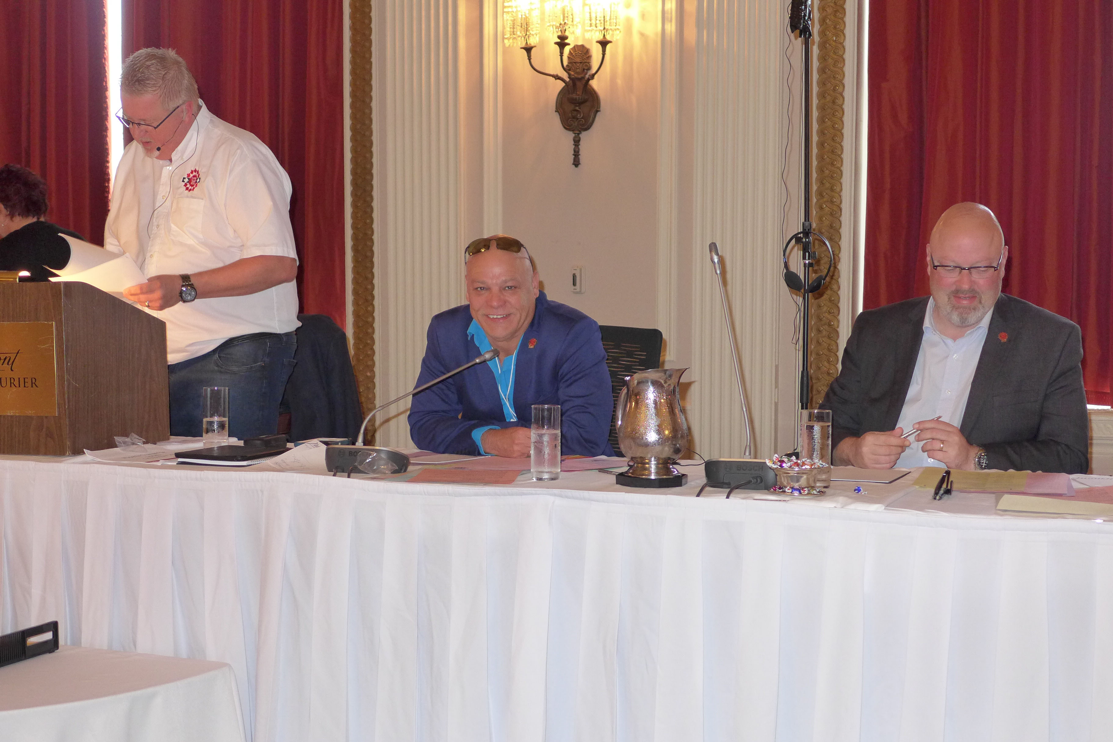 Marc Brière - National President, Doug Gaetz - 1st National Vice-President, Adam Jackson - 2nd National Vice-President