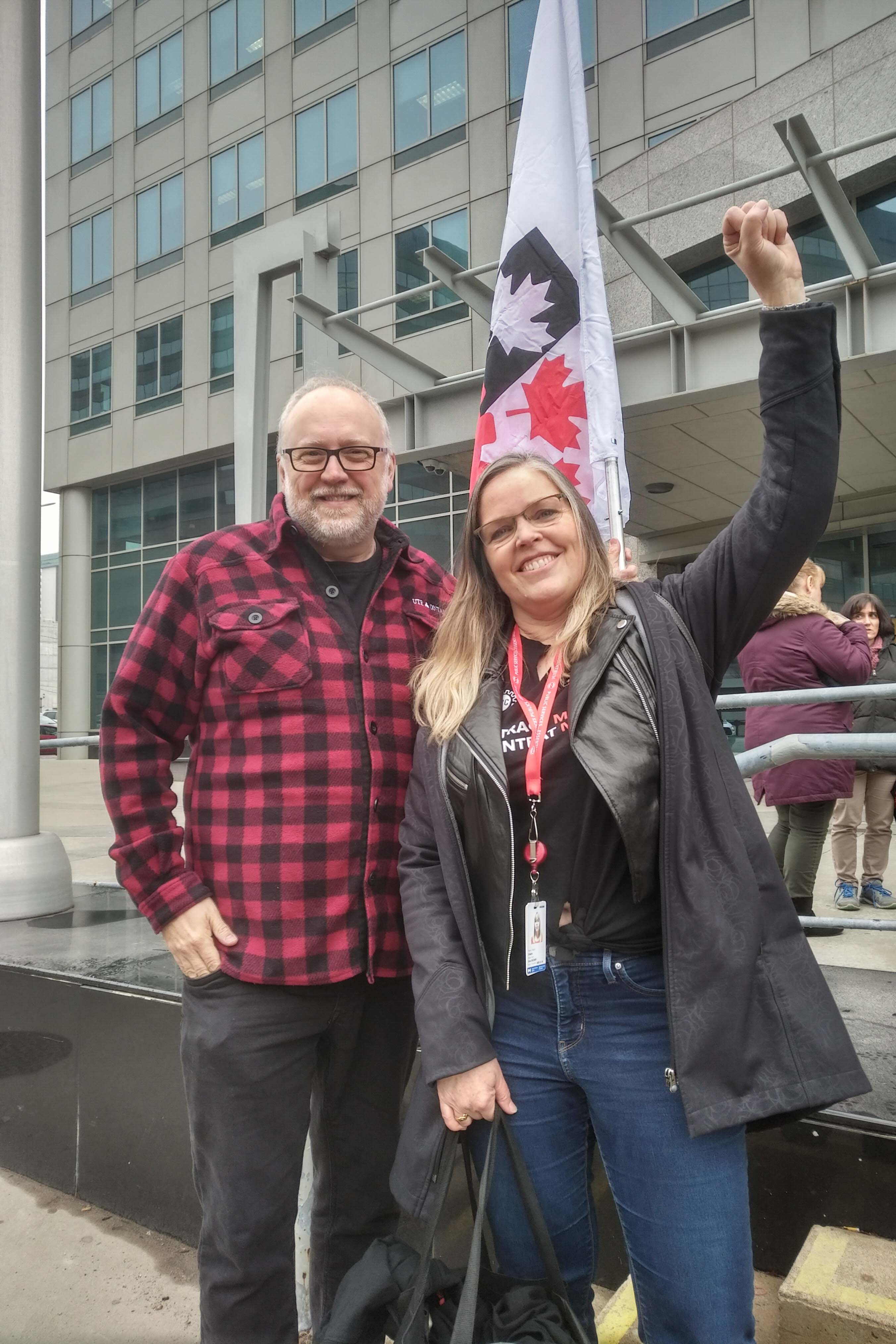 Jamie vanSydenborgh, RVP and Gina Degner, Local President