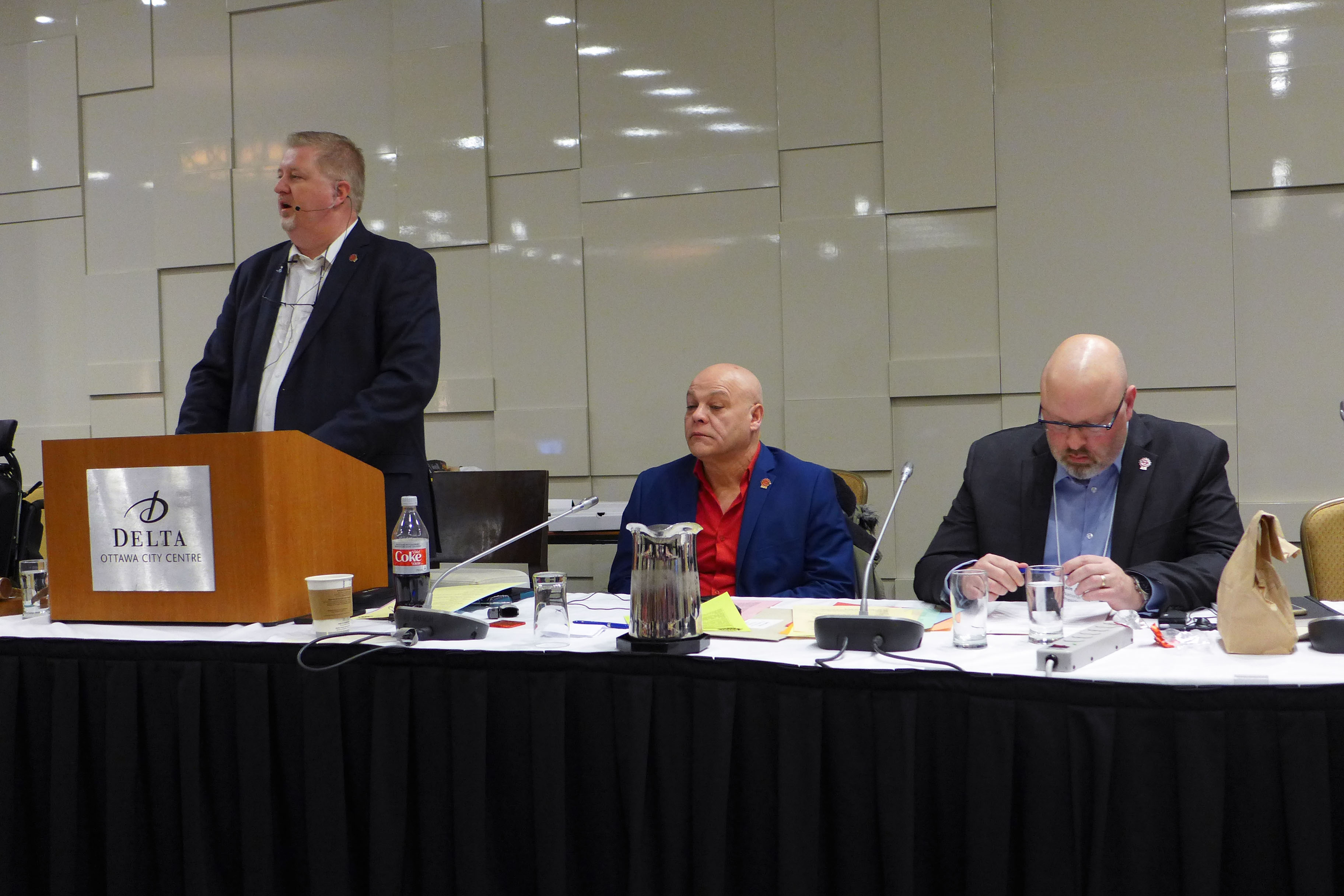 Marc Brière, National President; Doug Gaetz, 1st National Vice-President; Adam Jackson, 2nd National Vice-President
