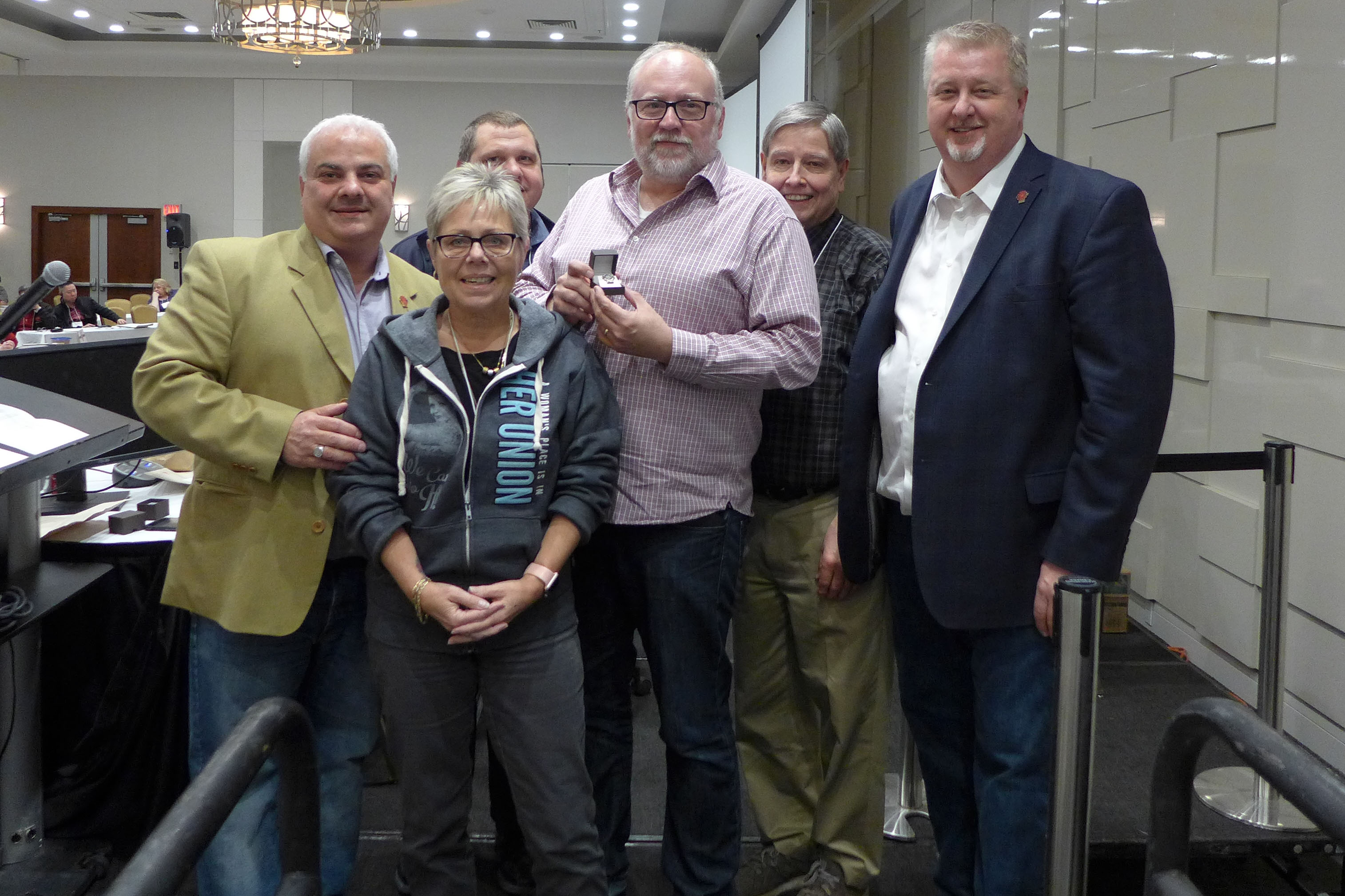 Jamie vanSydenborgh receives his 25 year pin