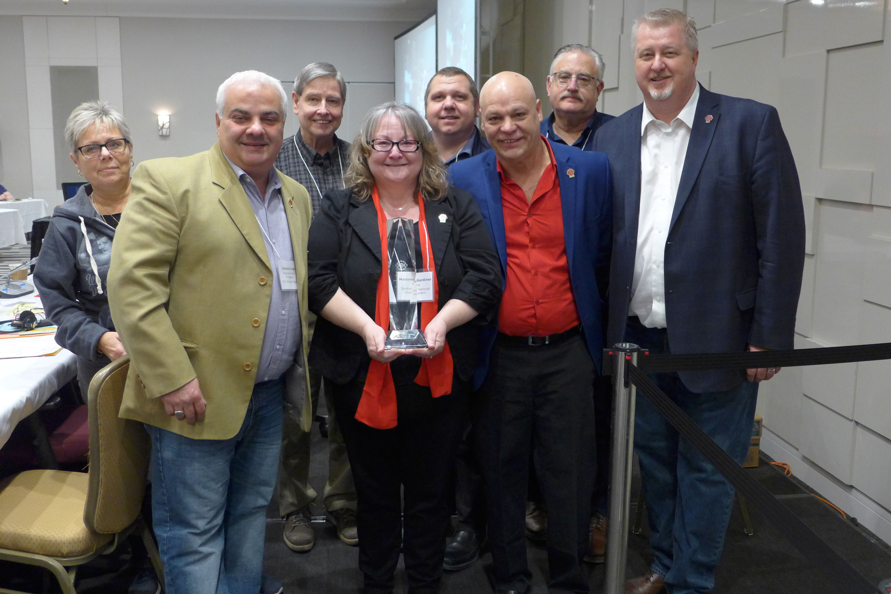 Madonna Gardiner receives a Life Membership Award