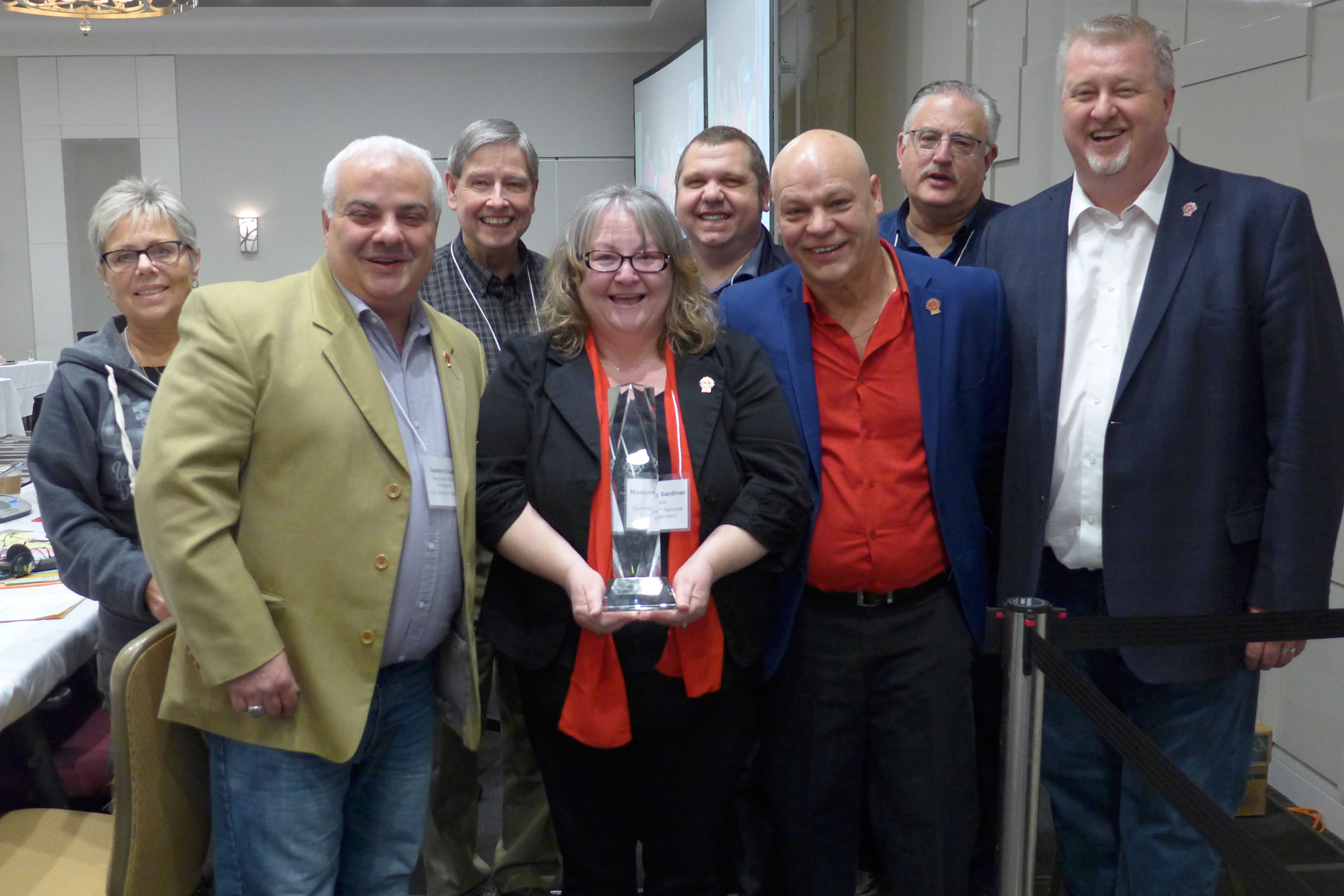 Madonna Gardiner receives a Life Membership Award