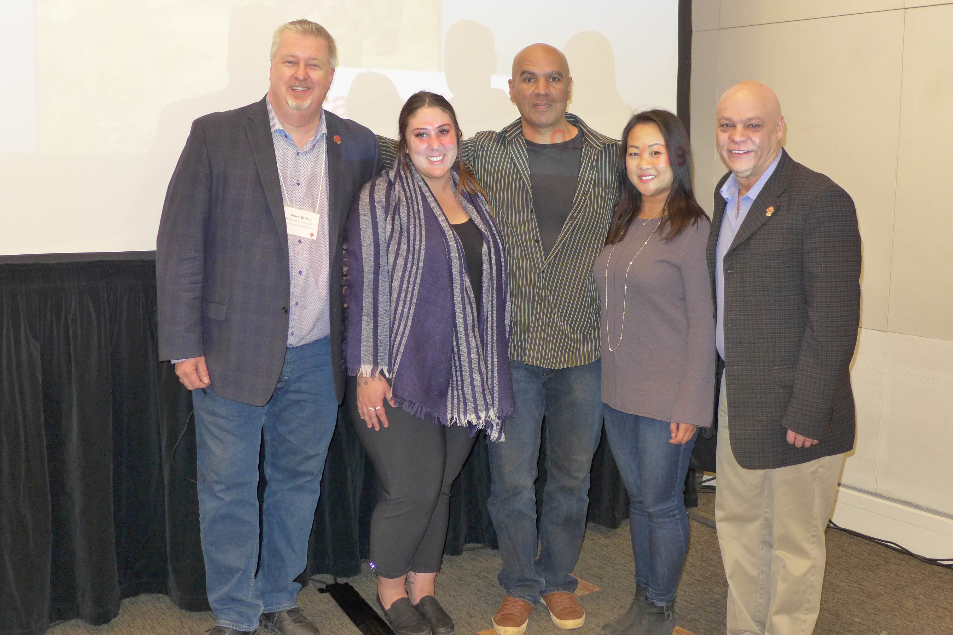 Marc Brière, Yasmeen Zekry, Major Ed Smith, Monica Chow, Doug Gaetz