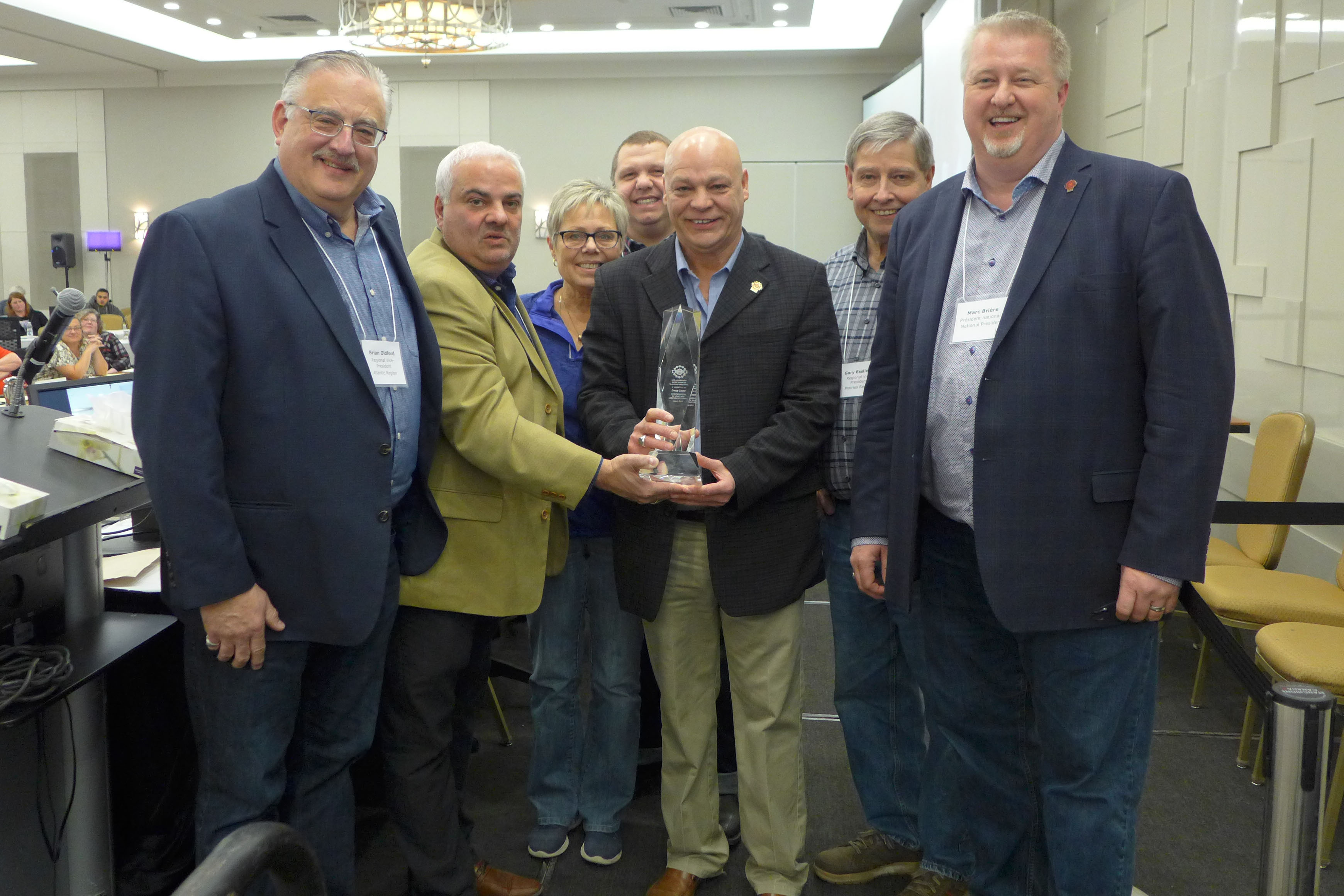 Doug Gaetz receives a Life Membership Award