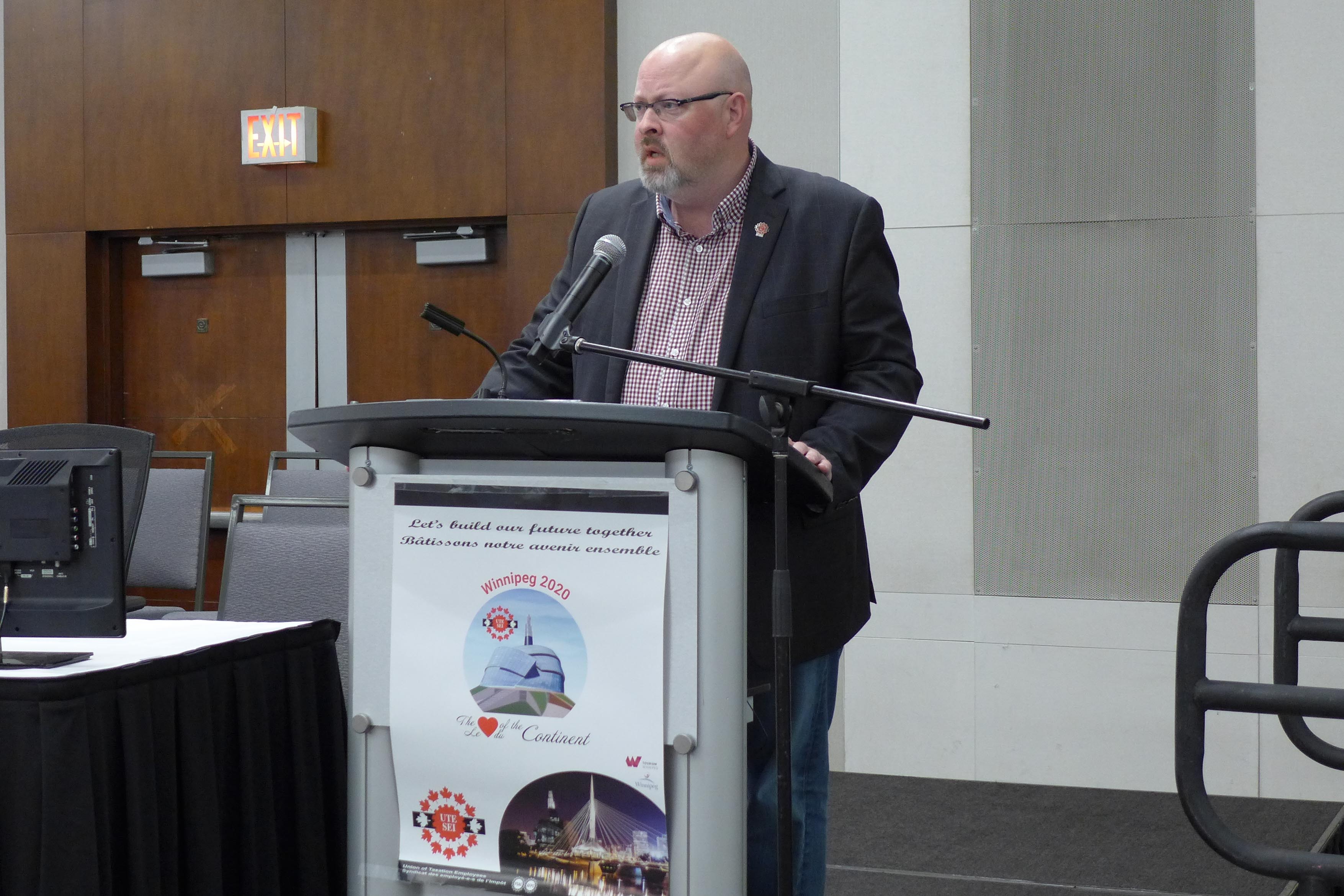 Adam Jackson, Chair of the Bargaining Committee