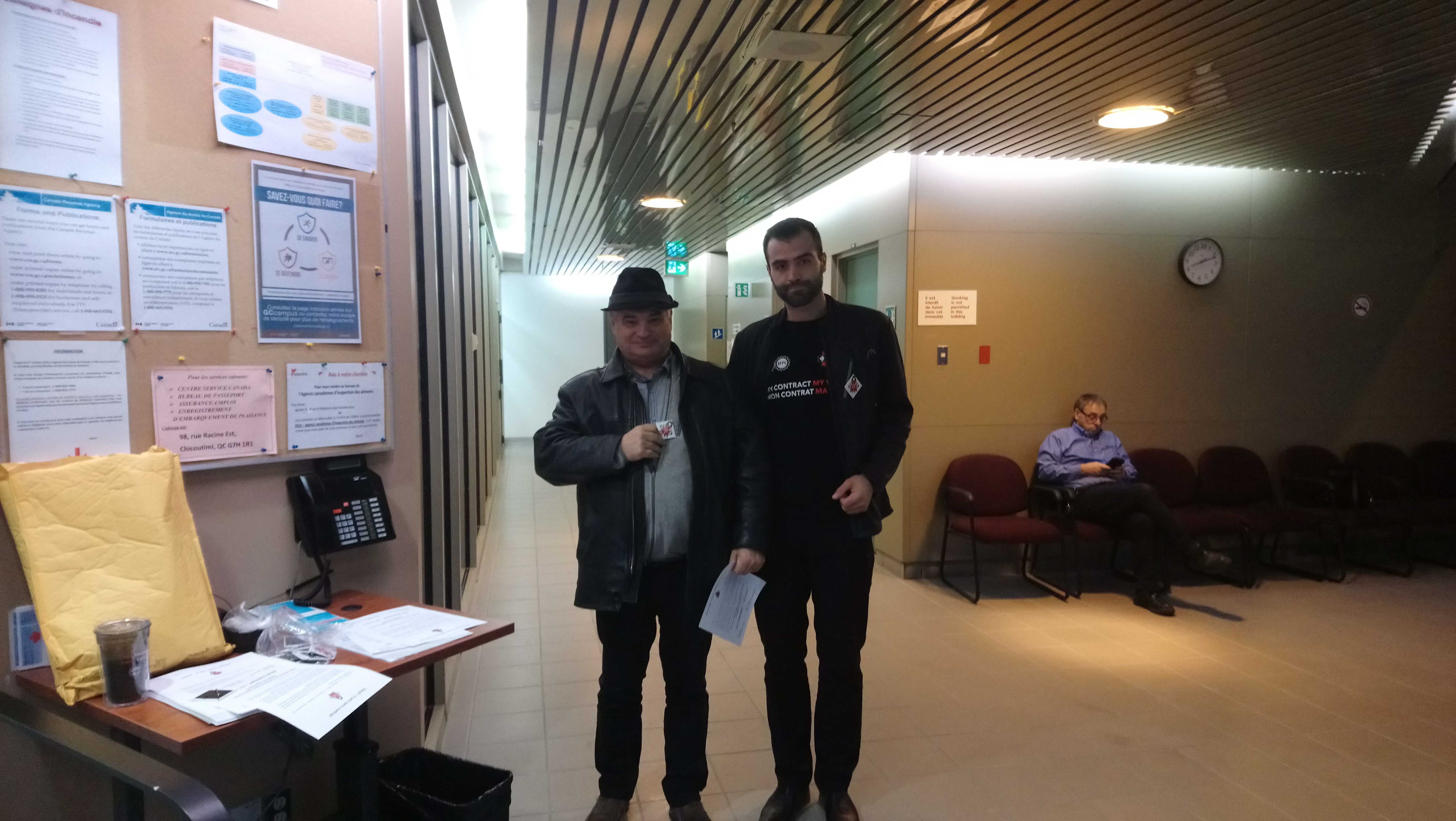 Our Local Vice-President, Philippe Chrétien, in action.