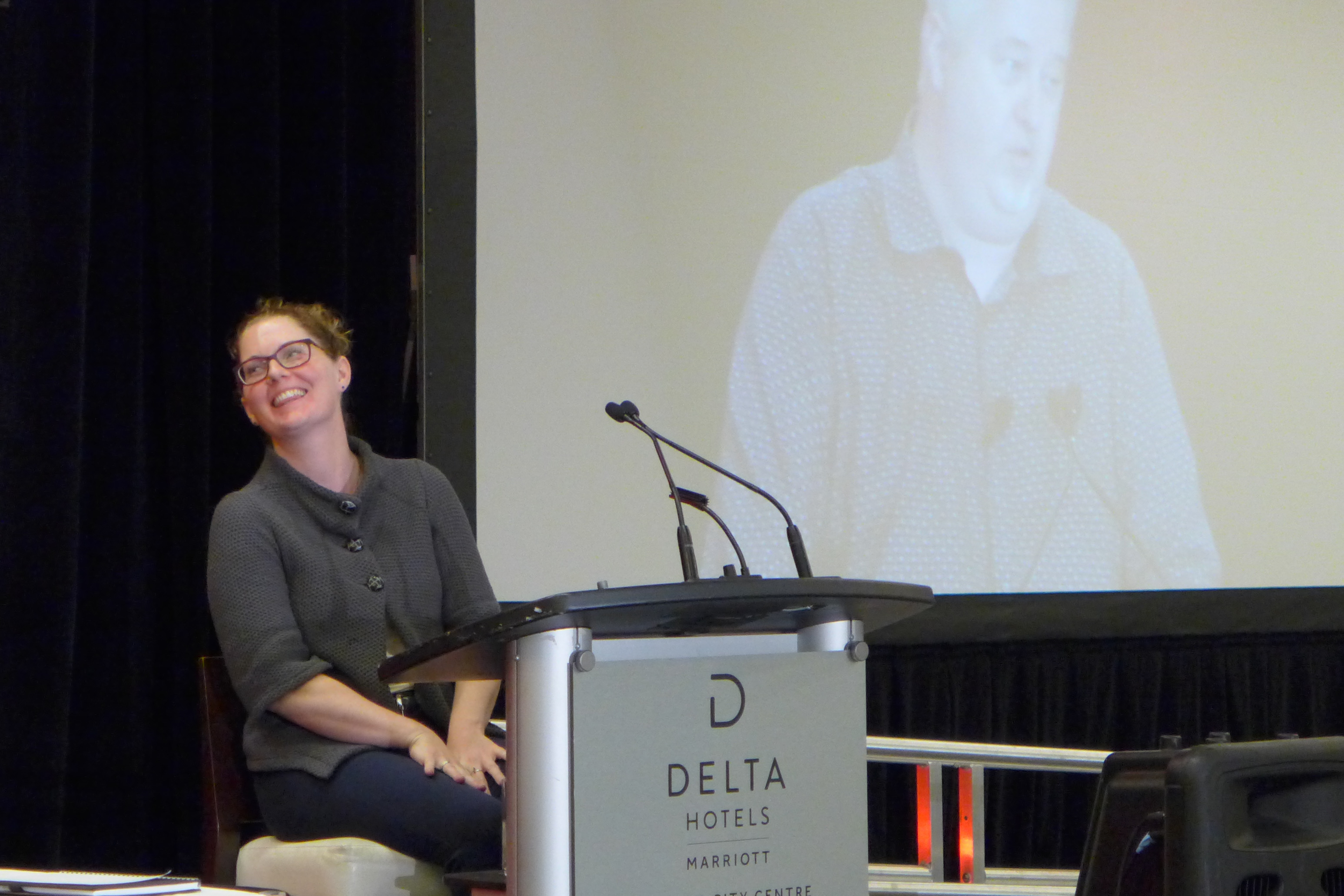 Allison McEwen, Raven Law gives a presentation on Repeal of Roe vs Wade