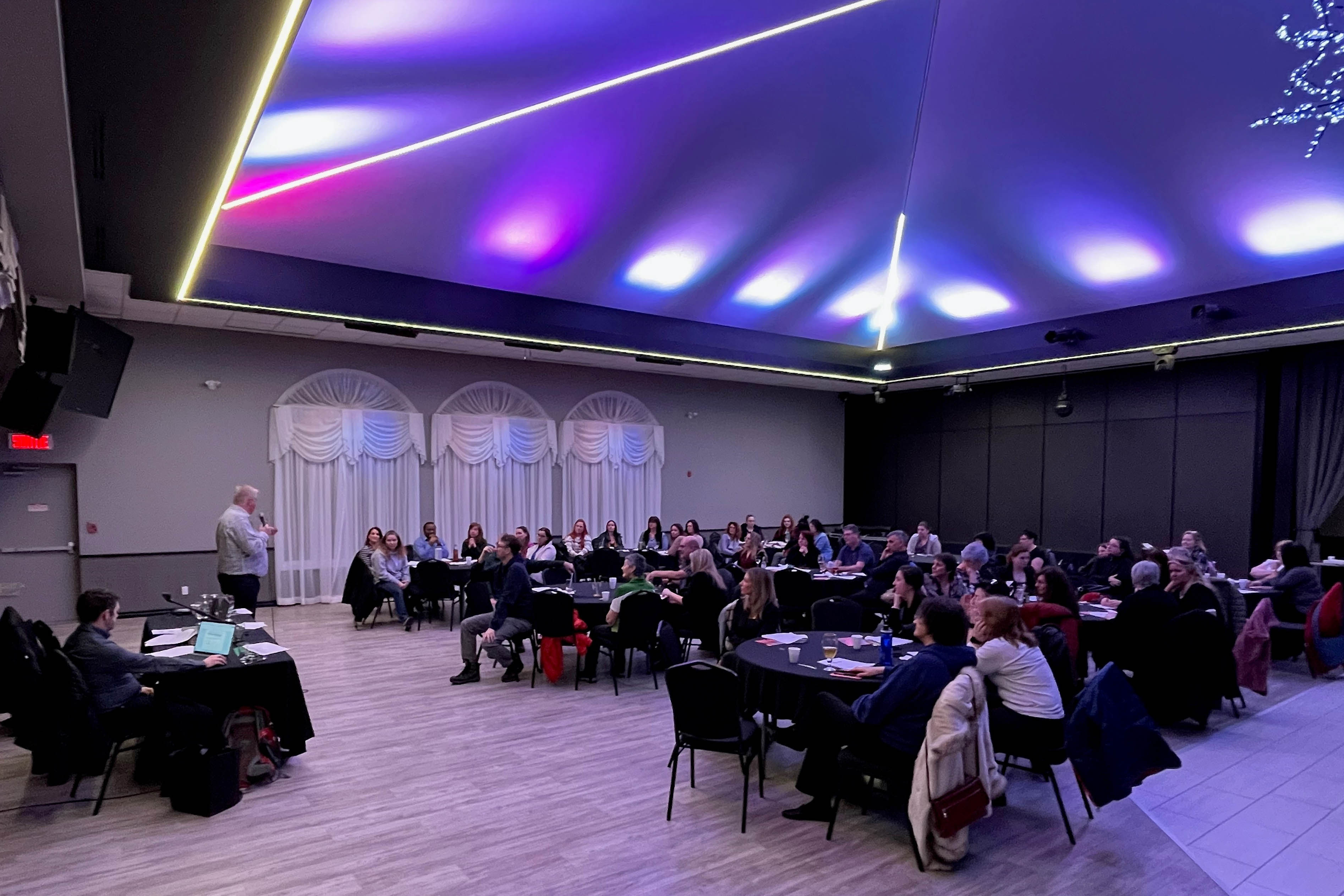 Marc Brière speaking at the AGM