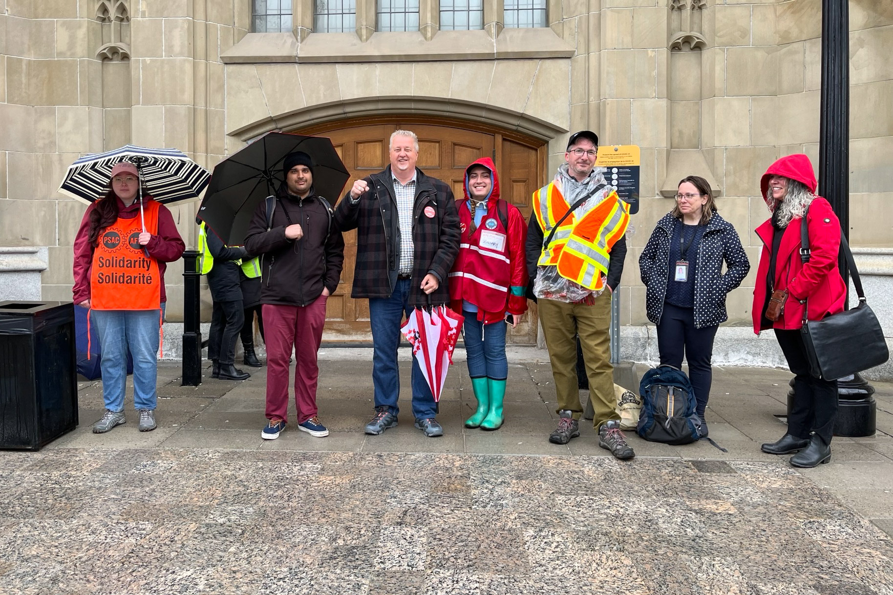 Marc Brière, National President in front of the Connaught Building