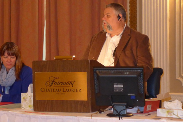 Annettee Melanson, Executive Assistant to the National President; Robert Campbell, National President