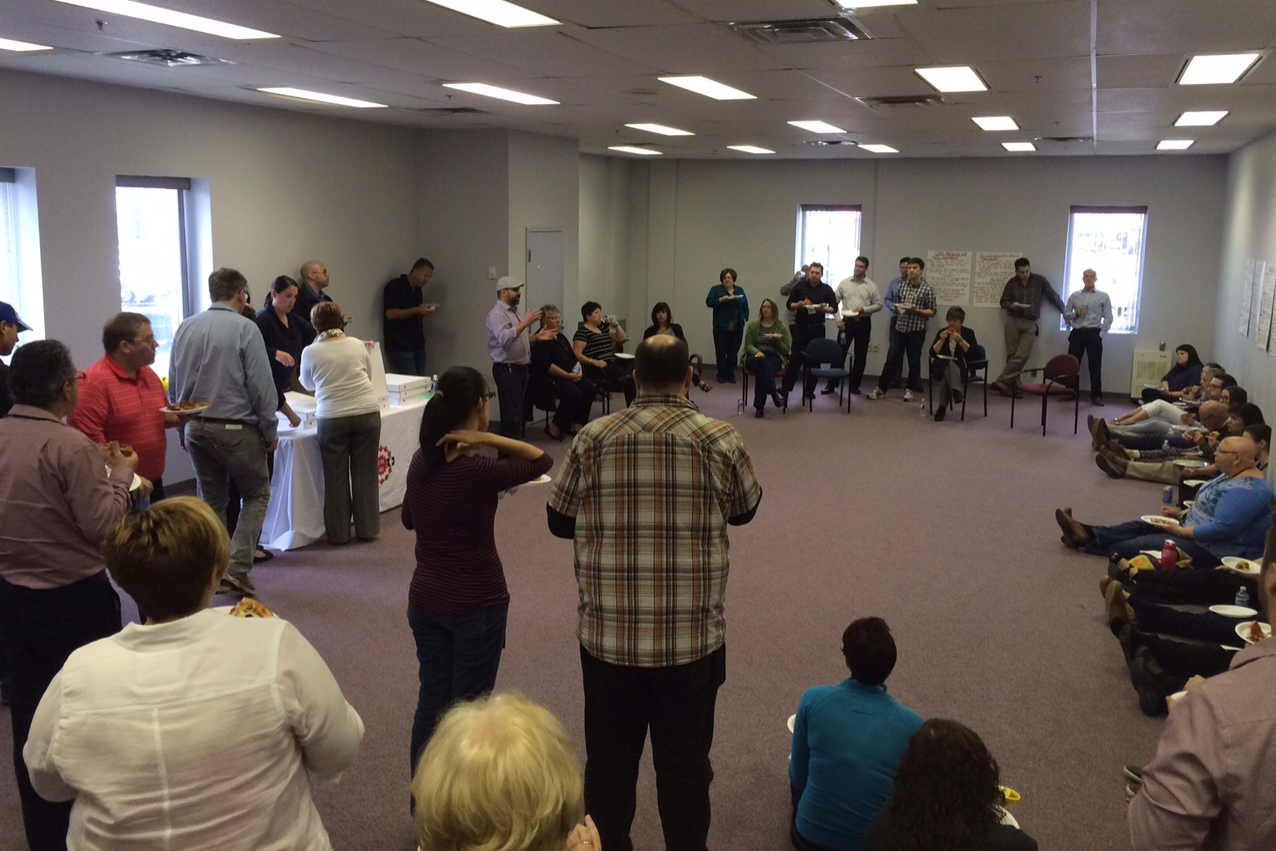 We held a pizza lunch/information session for our members. We had a turnout of over 80%.