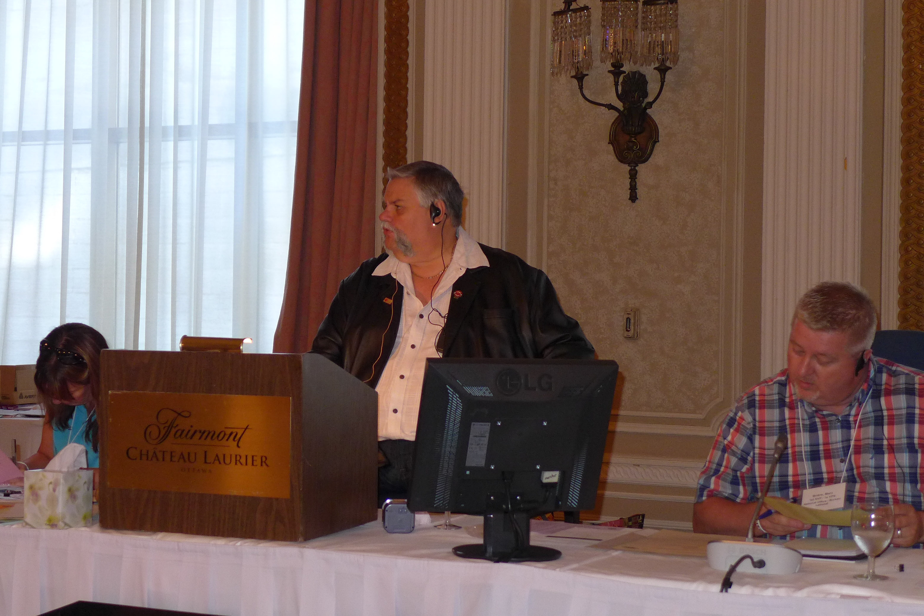 Robert Campbell, National President and Marc Brière, 1st National Vice-President