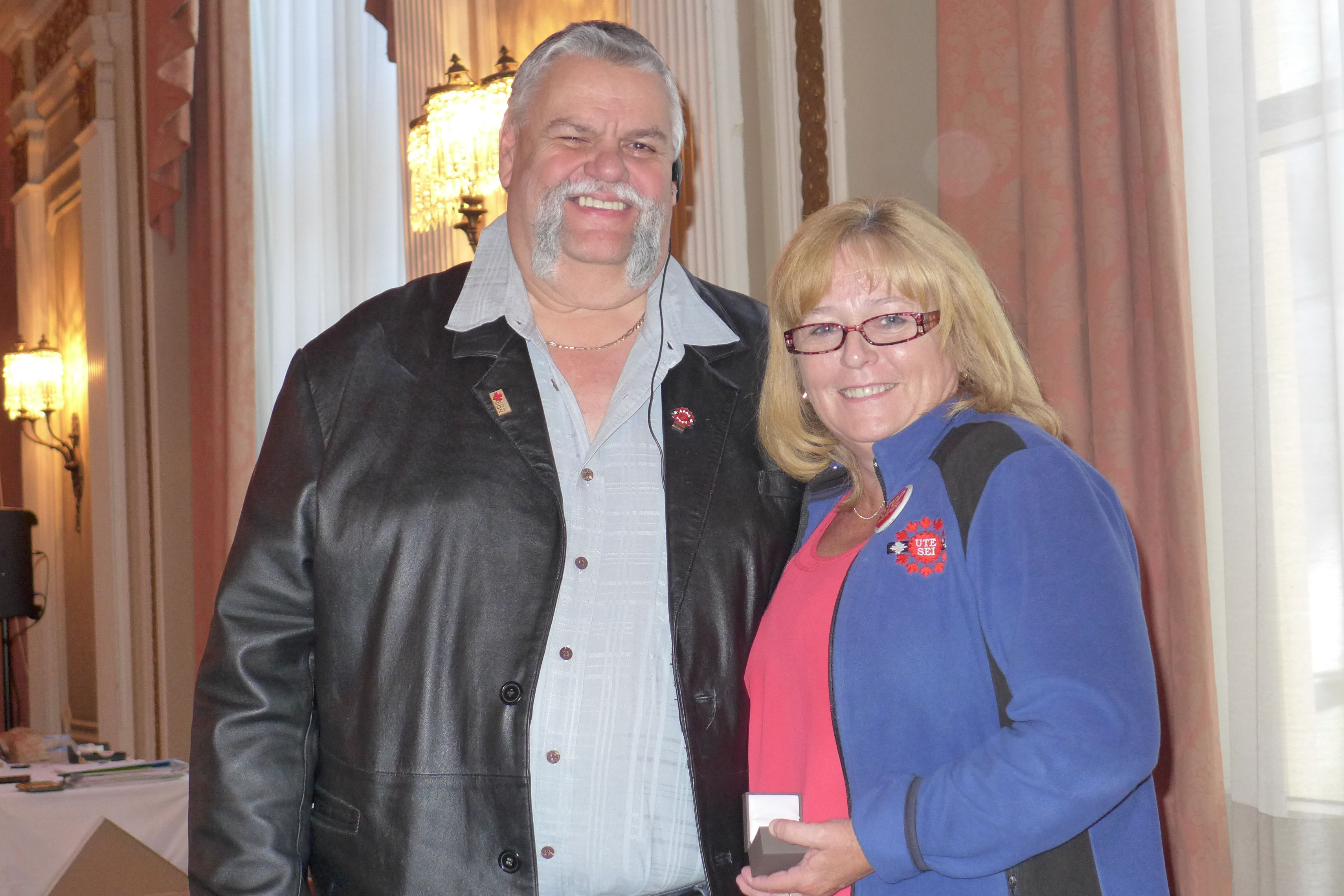 Robert Campbell and Debbie Ferguson.  Debbie received her 35 year pin.