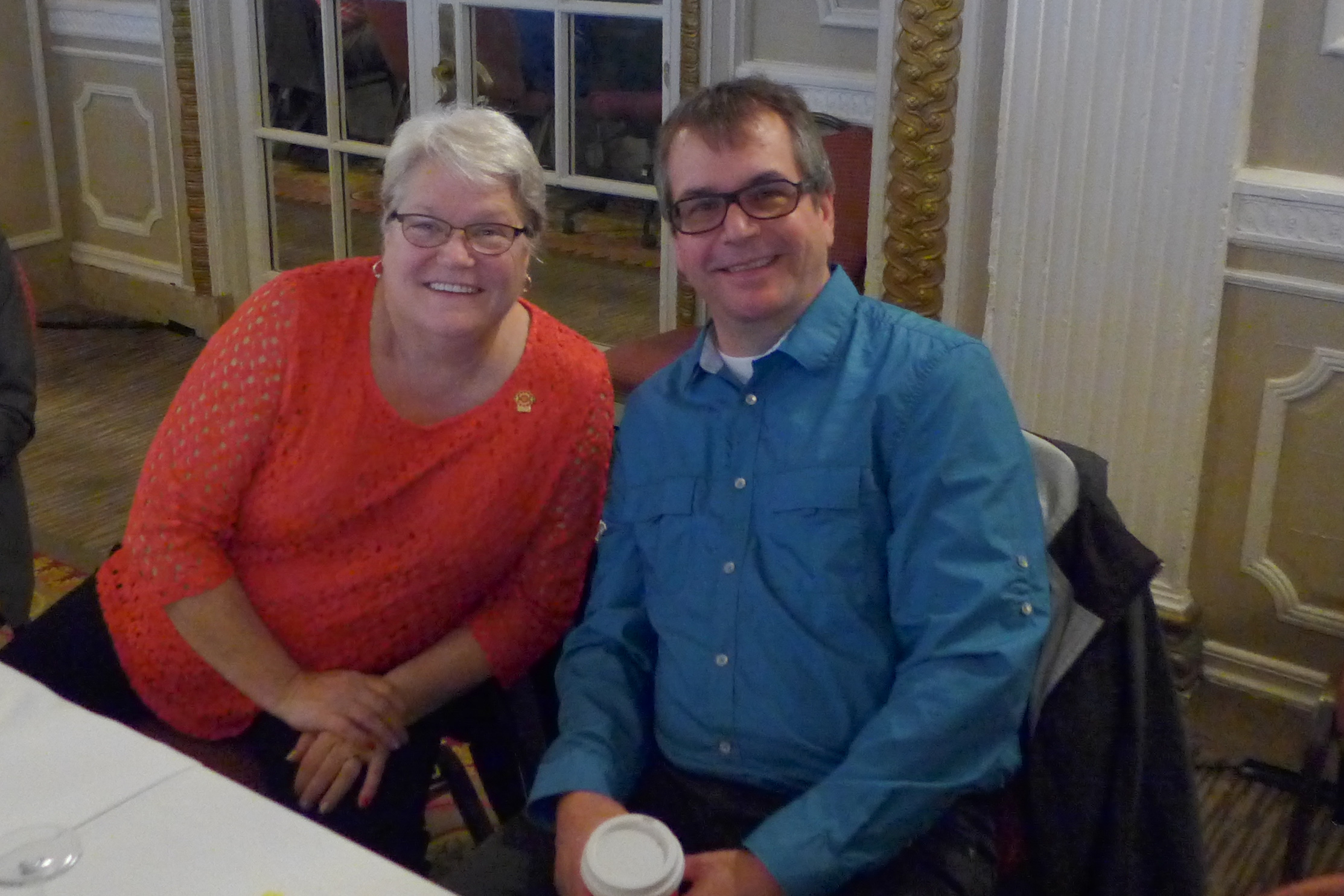 PSAC National President Robyn Benson and Denis St. Jean PSAC National Health and Safety Officer