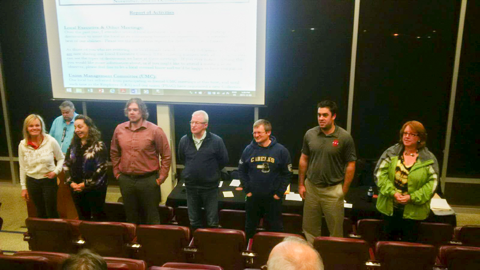 Swearing in the new executive