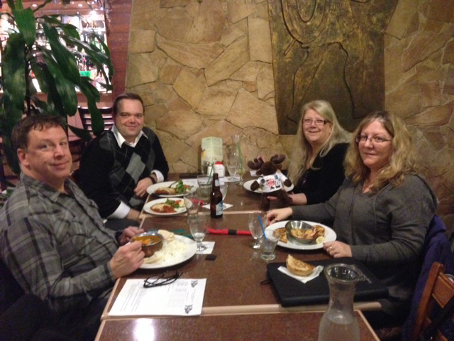 Local Executive at their Christmas dinner with the UTE Moose