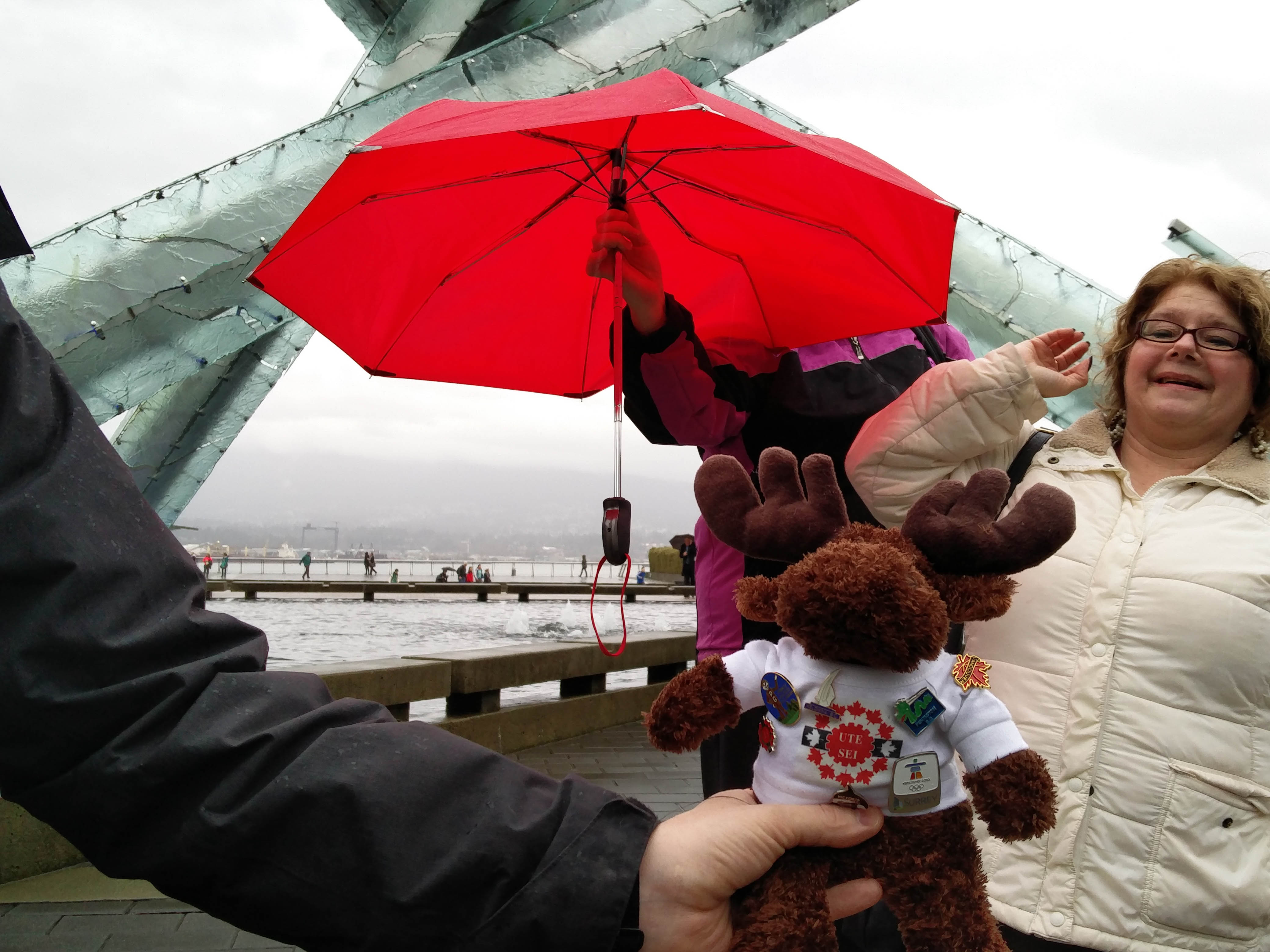 The UTE Moose said it was too wet for him in Vancouver so he is heading to Surrey.