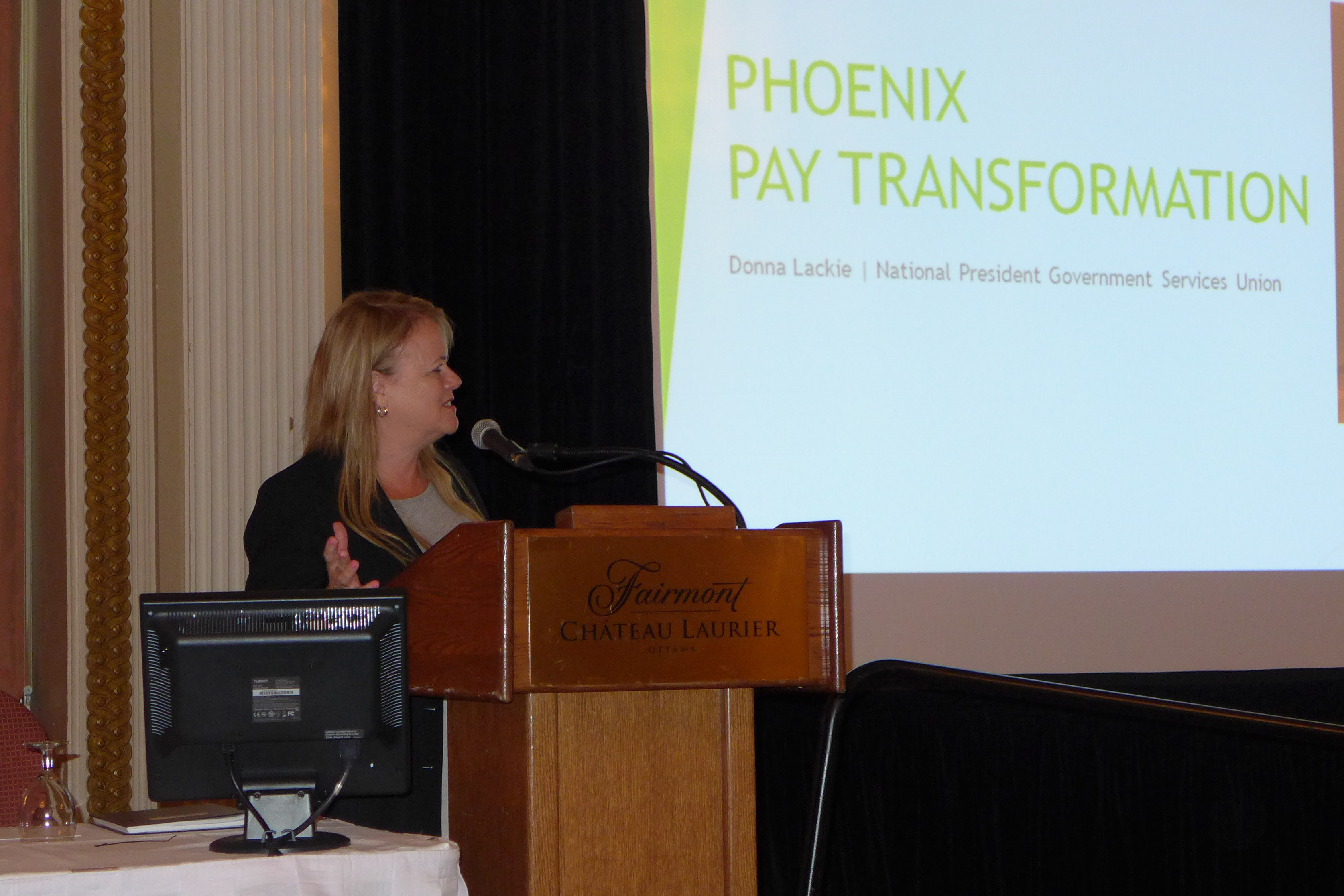 Donna Lackie, National President, Government Services Union