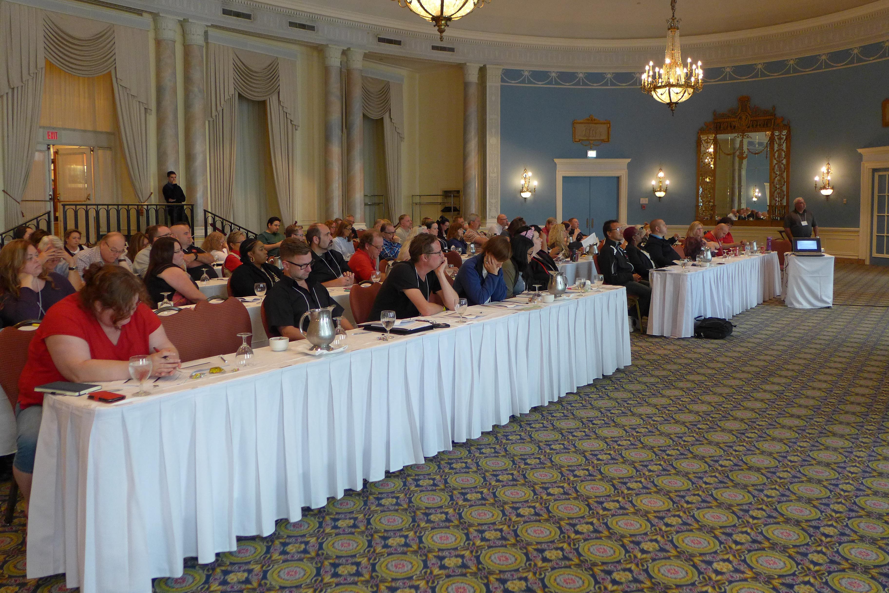 Participants during a training session