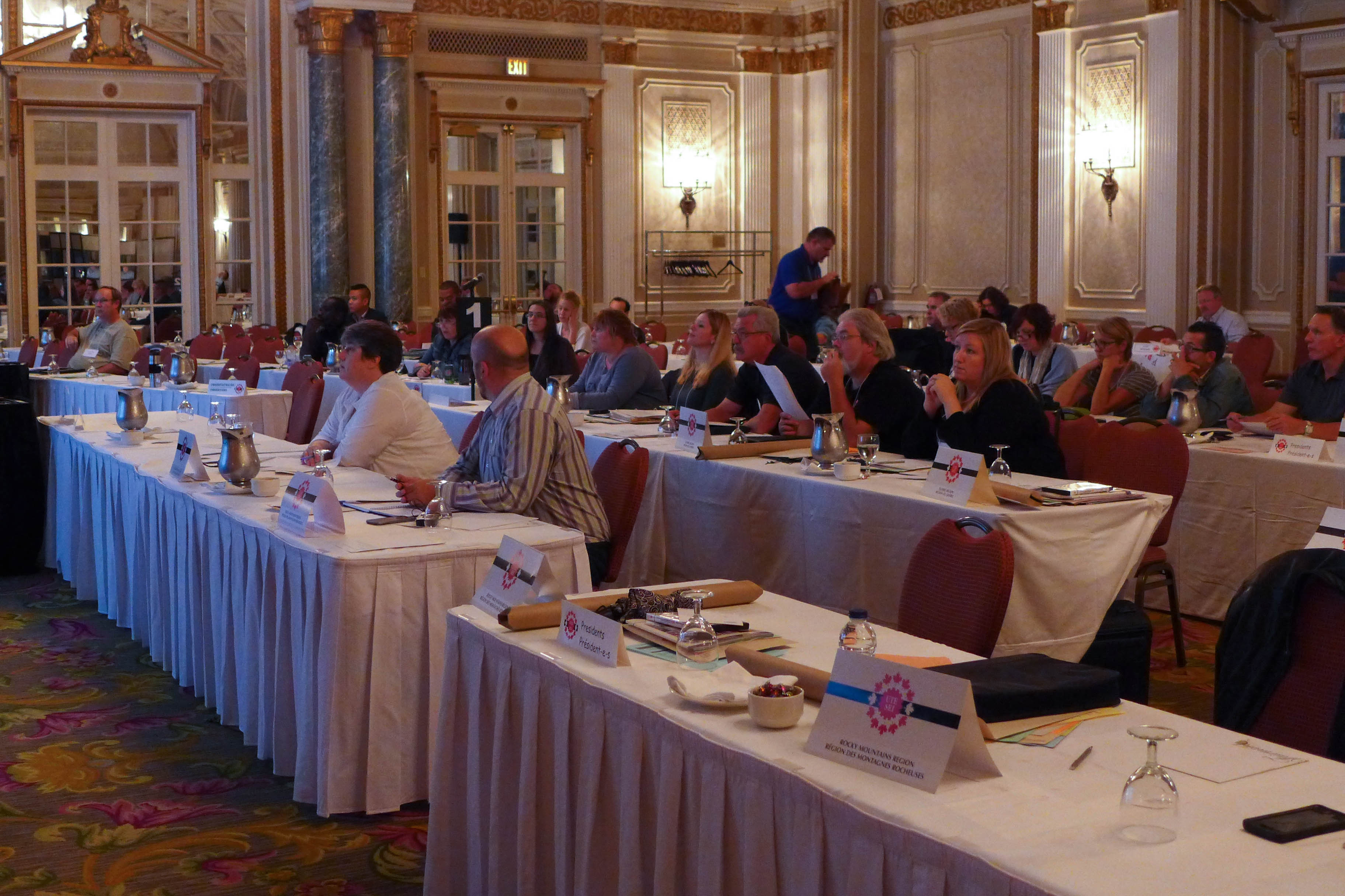 Participants during a training session