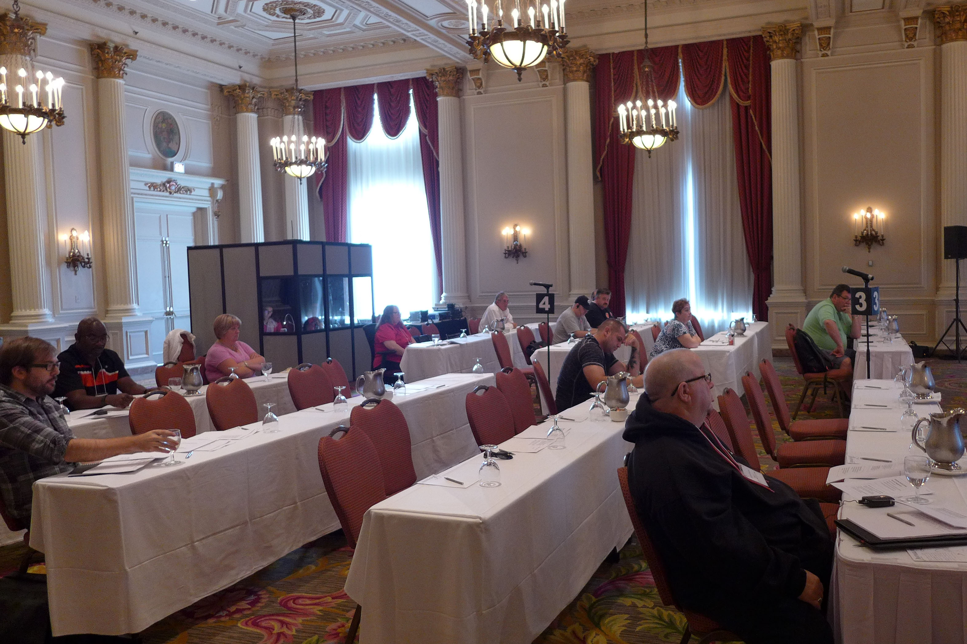 Participants during a training session