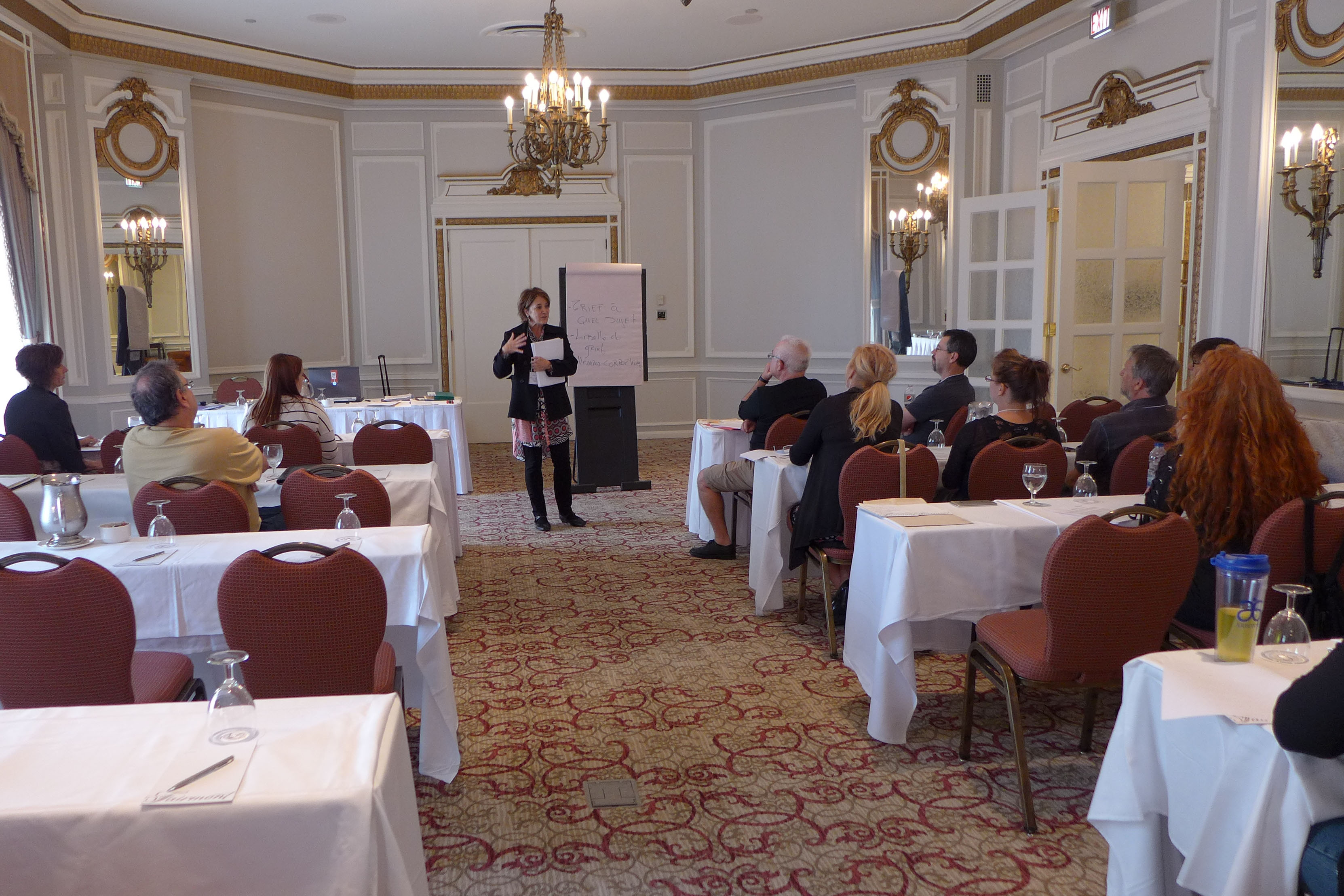 Participants during a training session