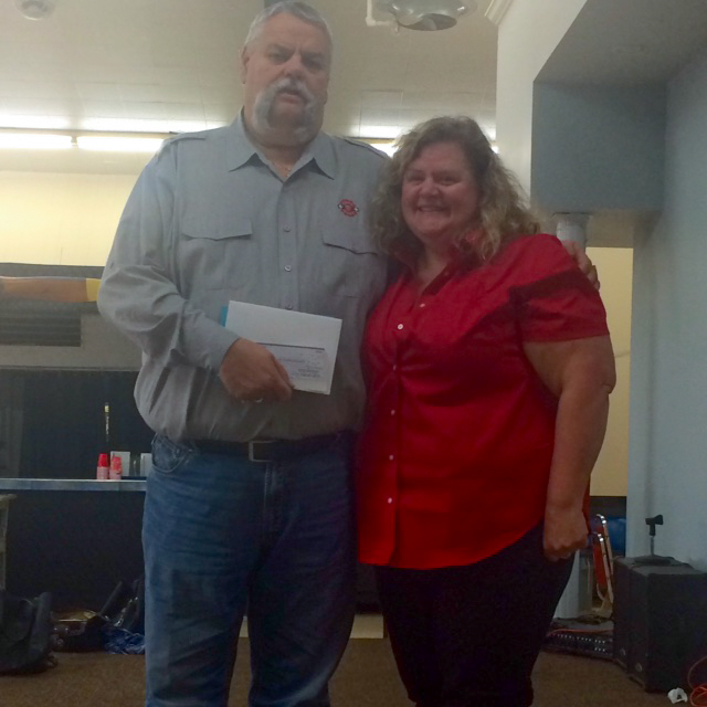 Robert Campbell, National President and Darlene Bembridge, Local President