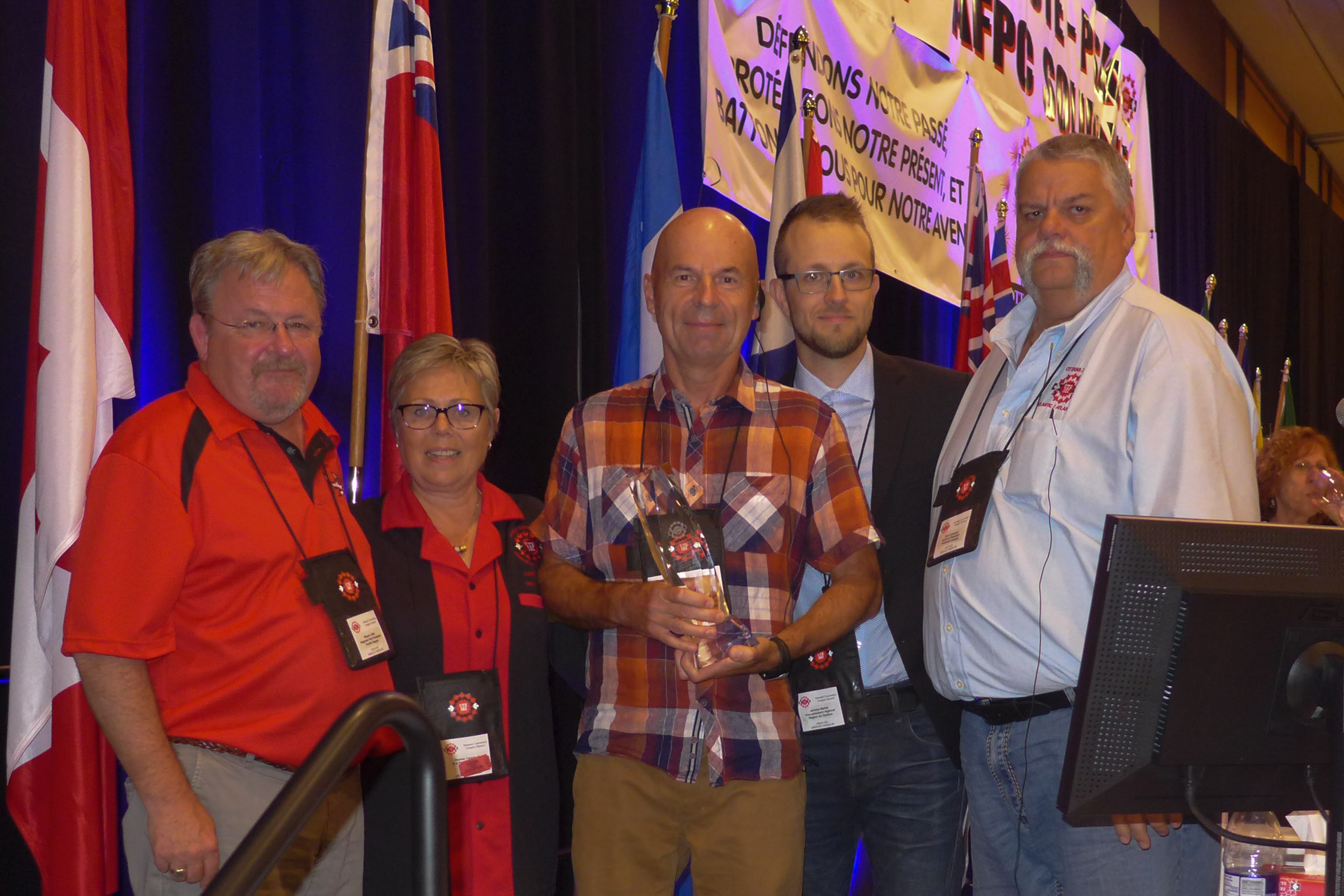 Jean-Pierre Fraser receives the Life Member Award
