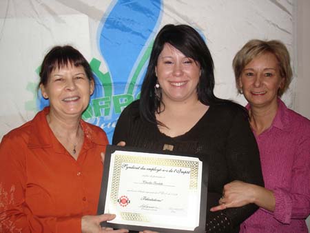 photo of Jocelyne Roy, Claudia Fradette and Danielle Villeneuve