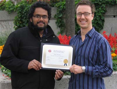 presentation to Giridhar Kaushik