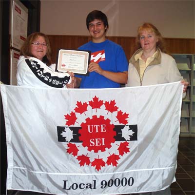 presentation to Marcus Drover