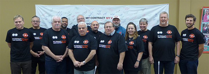 PSAC-UTE's CRA bargaining team.