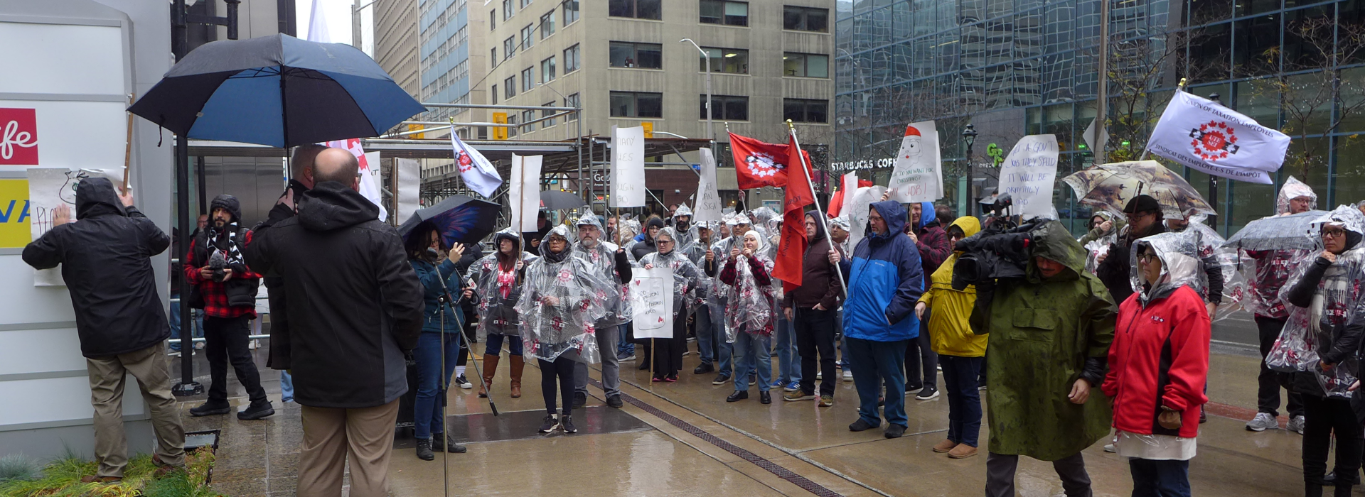 rally at Place de Ville