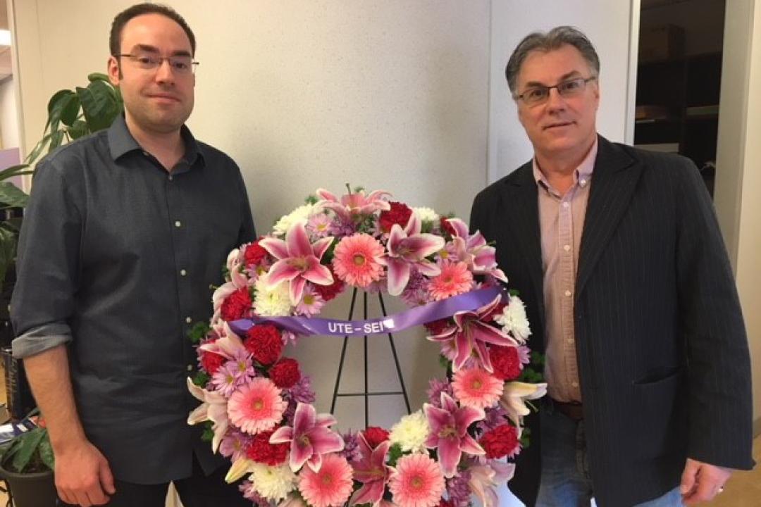 Mathieu Juneau et Kent MacDonald